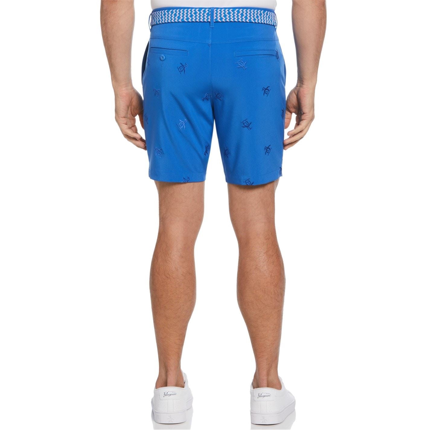 Original Penguin Golf Pete Emdry Logo Print Athletic Shorts