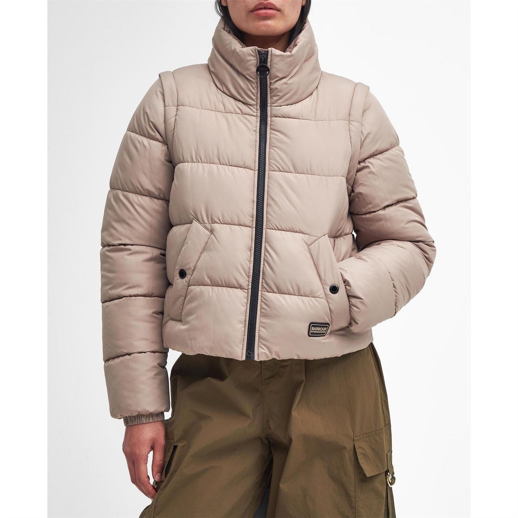 Barbour International Convertible Puffer Jacket