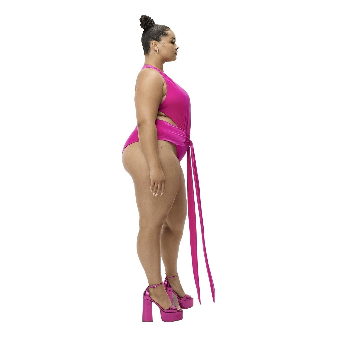 adidas Originals Ivy Park Front Tie One-Piece Swimsuit