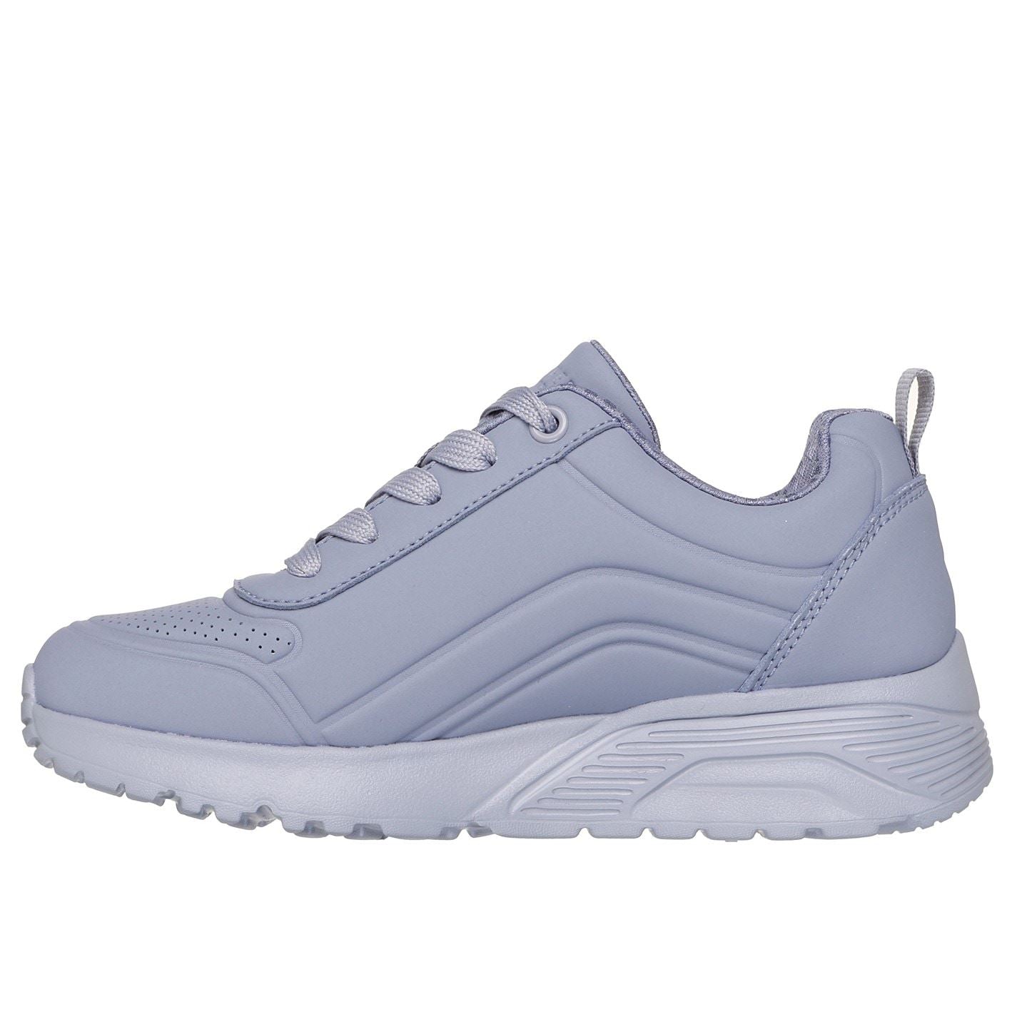 Skechers Monochromatic Lace Up Sneaker W Qua Low Top Trainers Girls