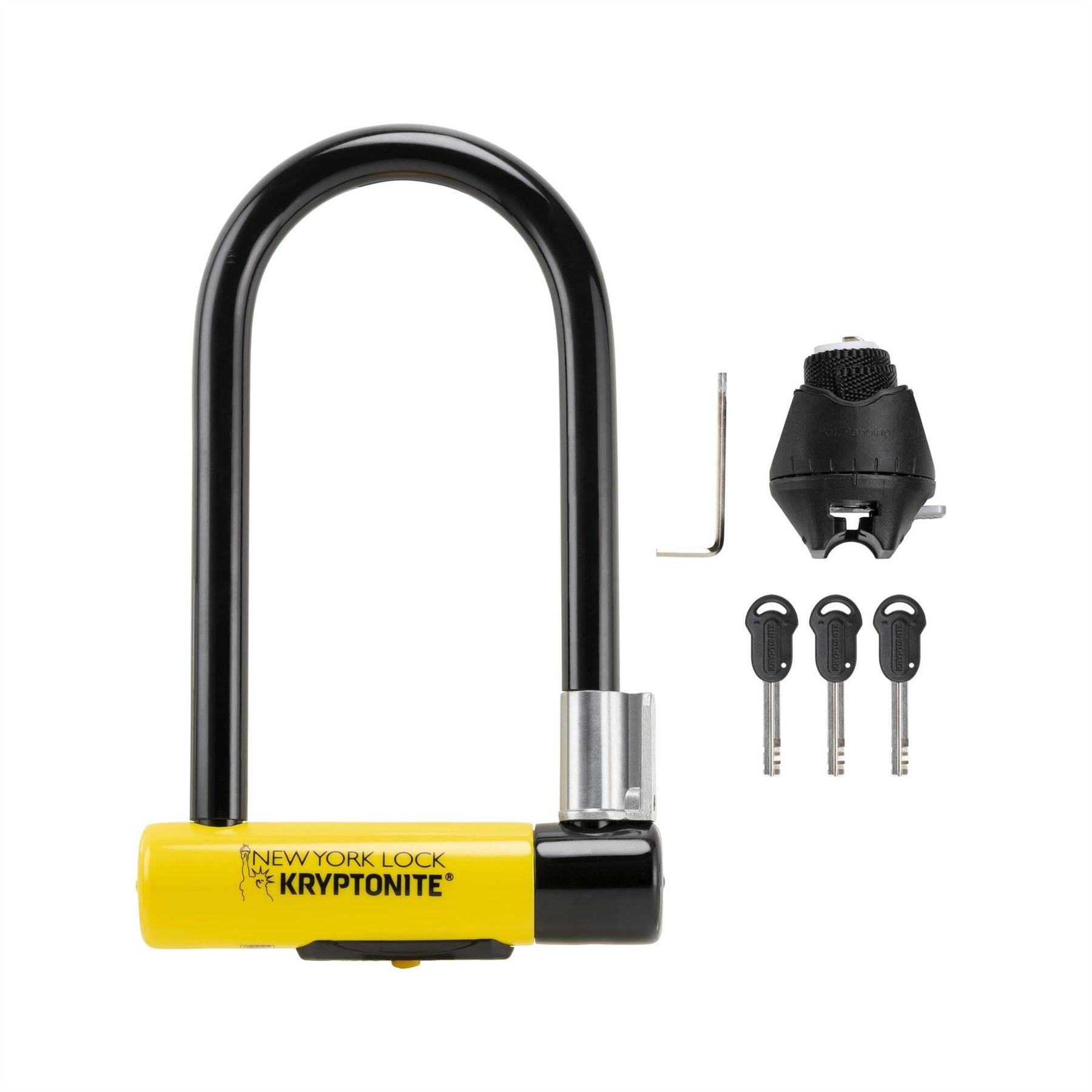 Kryptonite York Standard U Lock With Flexframe Bracket Sold Secure Diamond