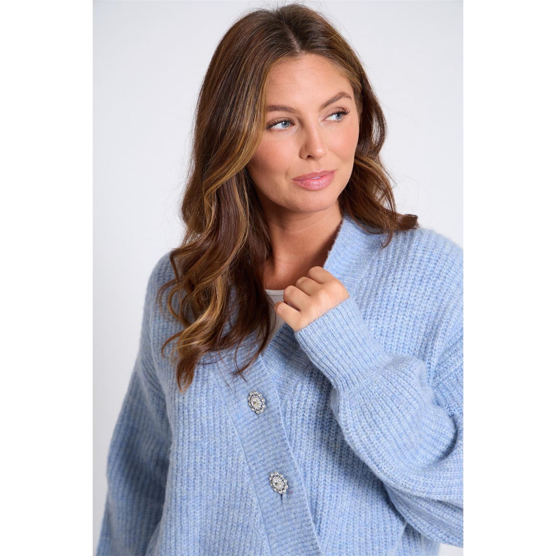 Be You Asymmetrical V-Neck Long Sleeve Sweater