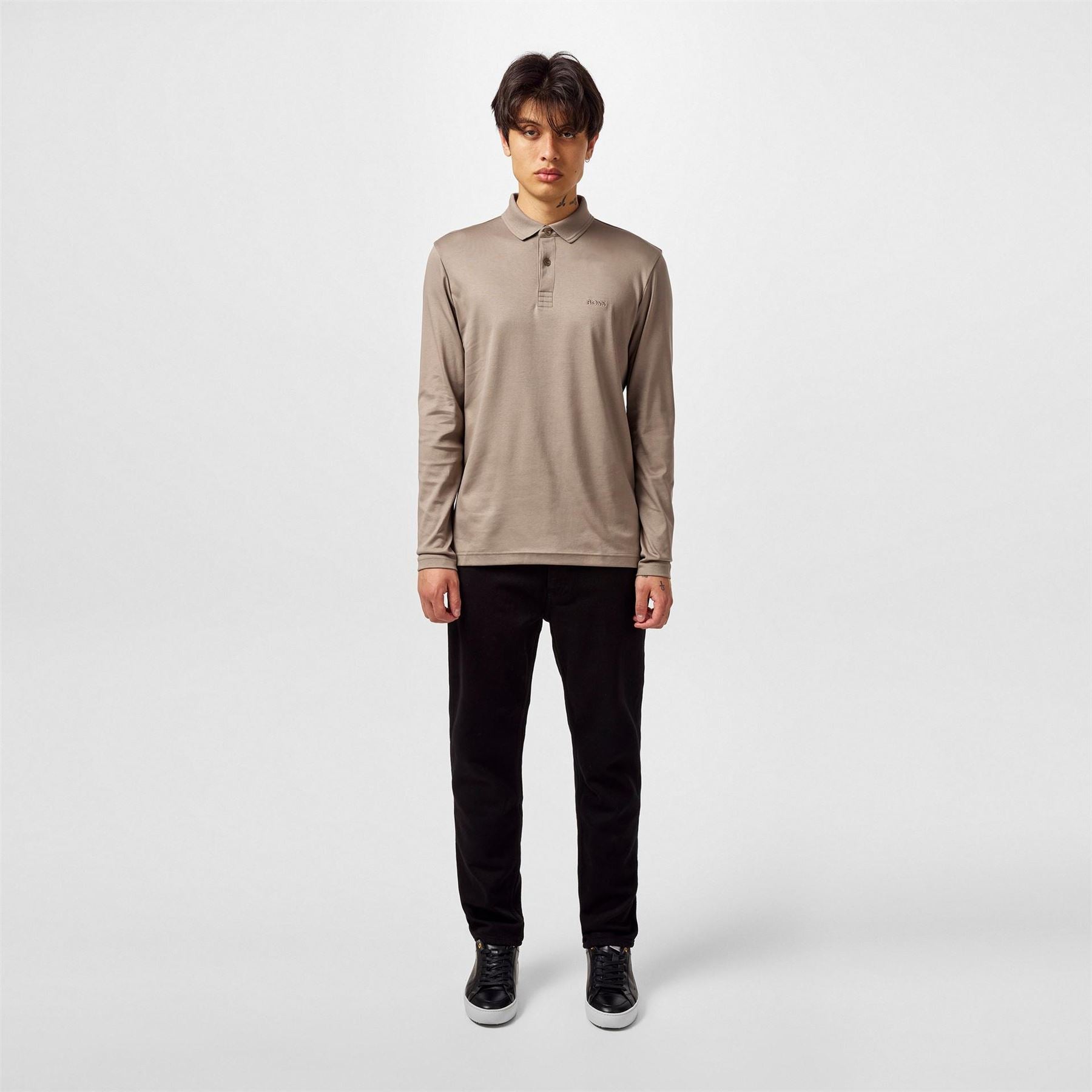 Boss Pirol Long Sleeve Polo Shirt, Timeless Design