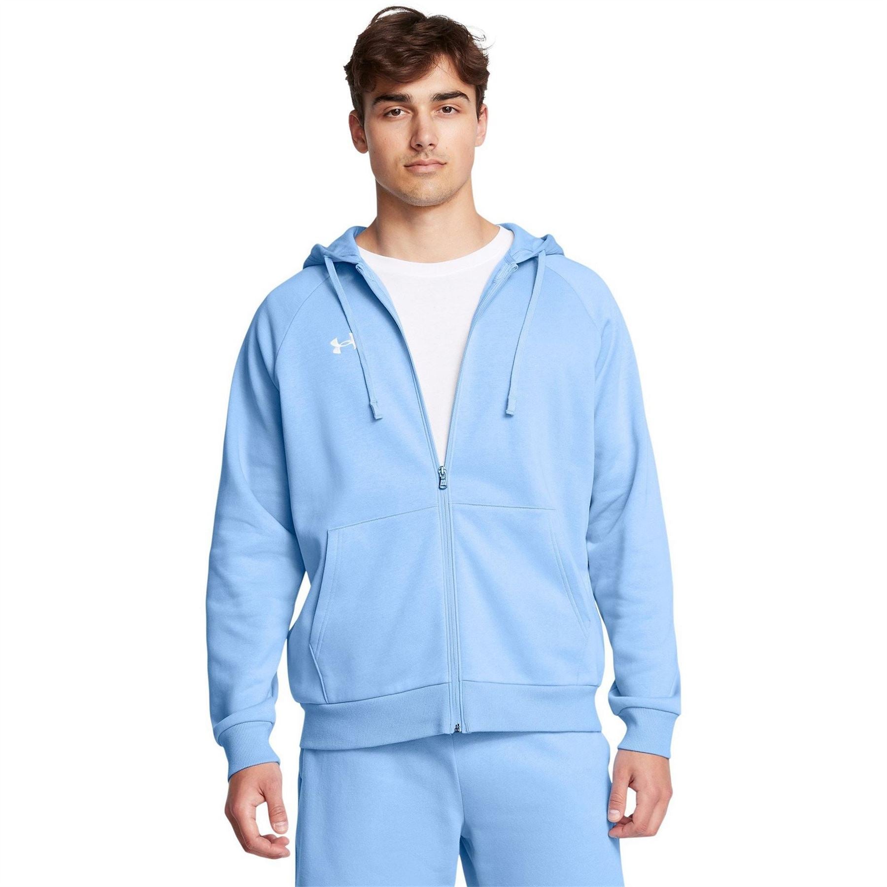 Under Armour Mens Armour Ua Rival Fleece Full Zip Hoodie