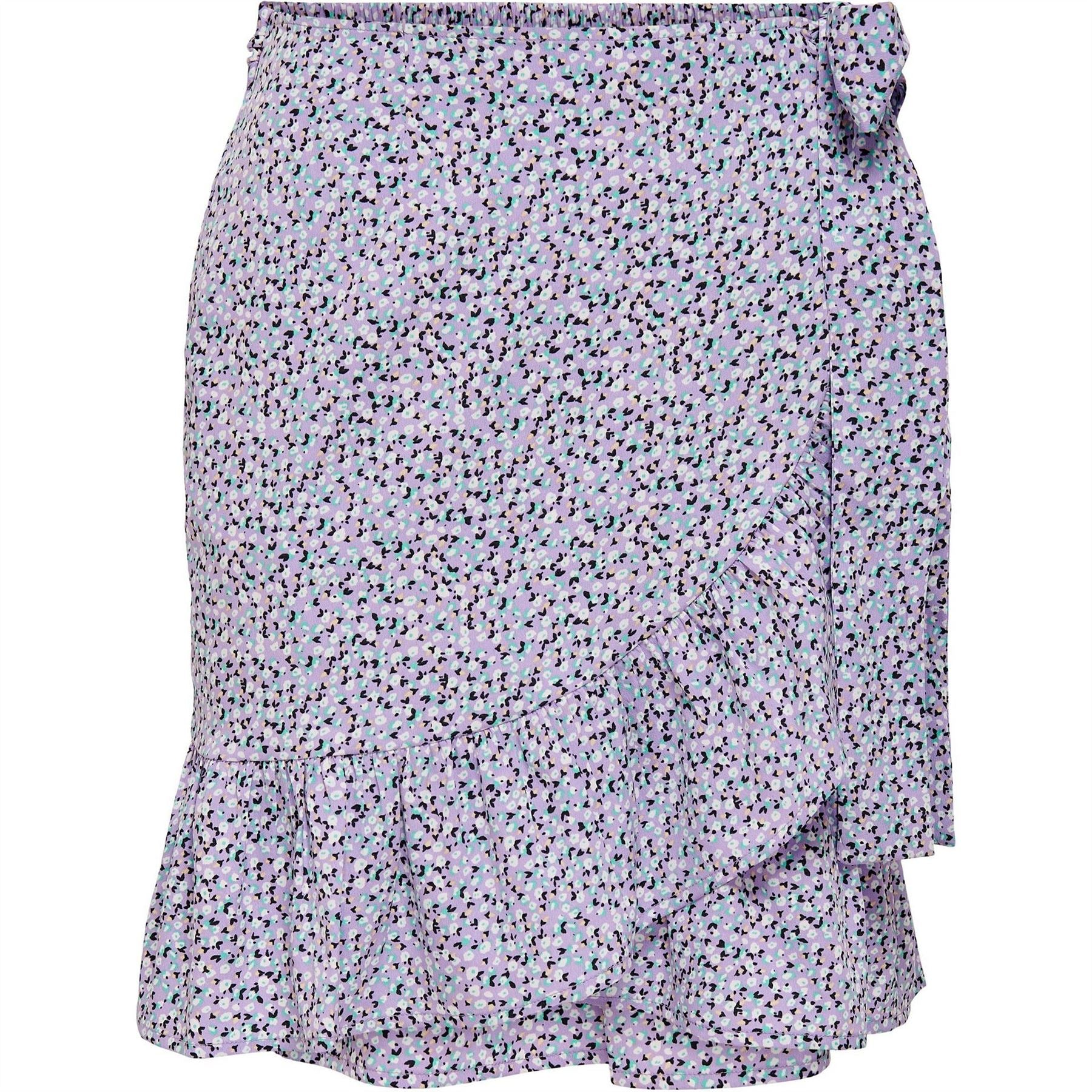 Only Print Wrap Skirt