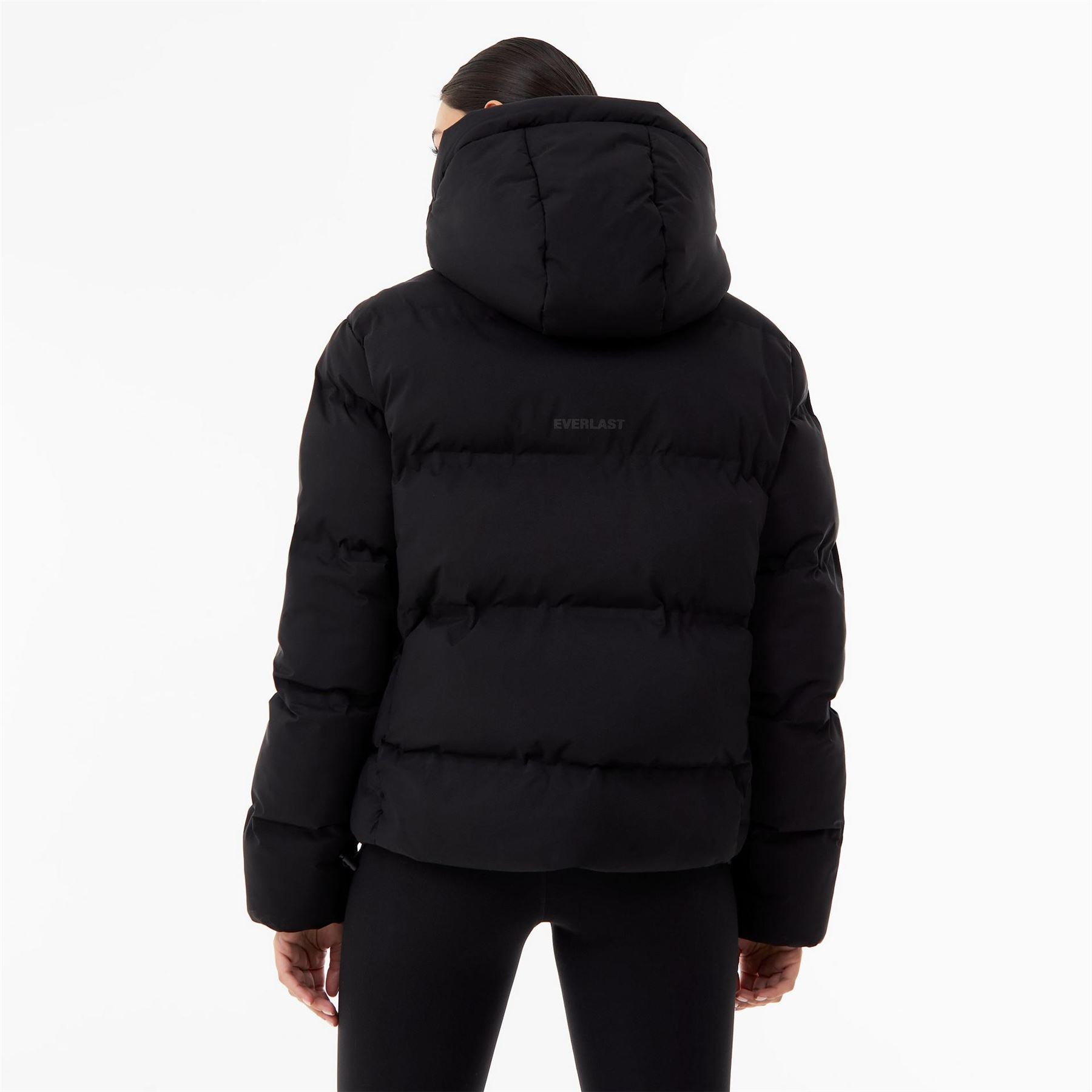 Everlast Water Resistant Windproof Detachable Hood Long Sleeve Puffer Jacket
