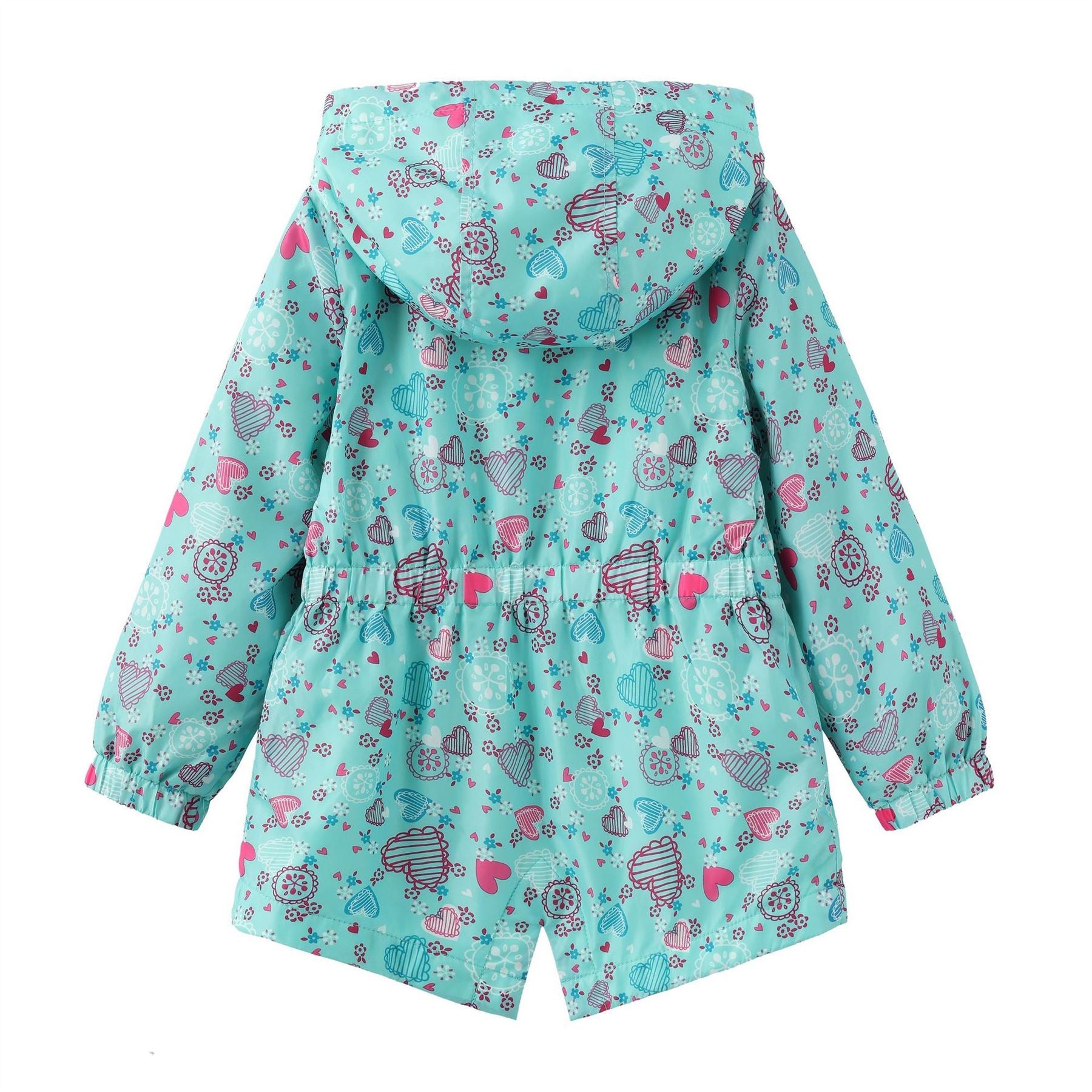 Firetrap Enchanted Blossom Pink Floral Hooded Long Sleeve  Anorak