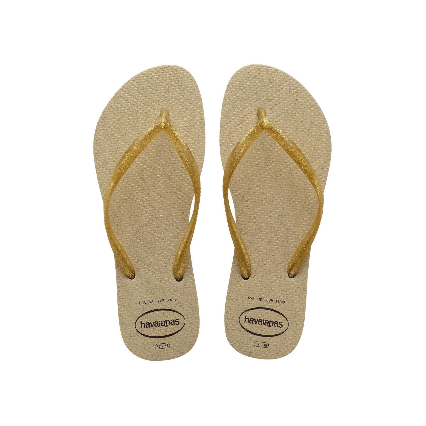 Havaianas Womens Hav. Slim Gloss Sand Grey 35 36 Flip Flops