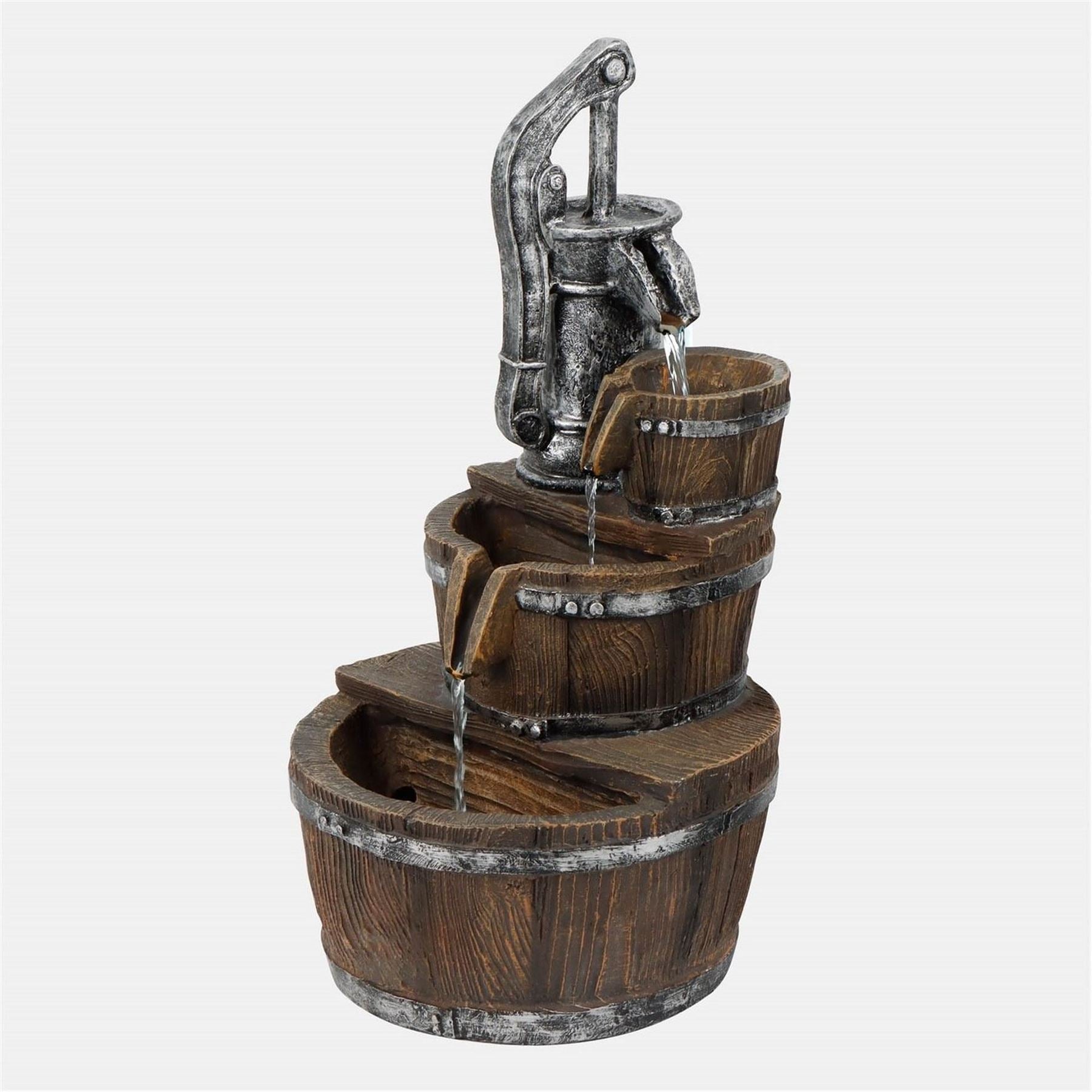 Streetwize Water Feature   Traditional Pump And Buckets Fountain
