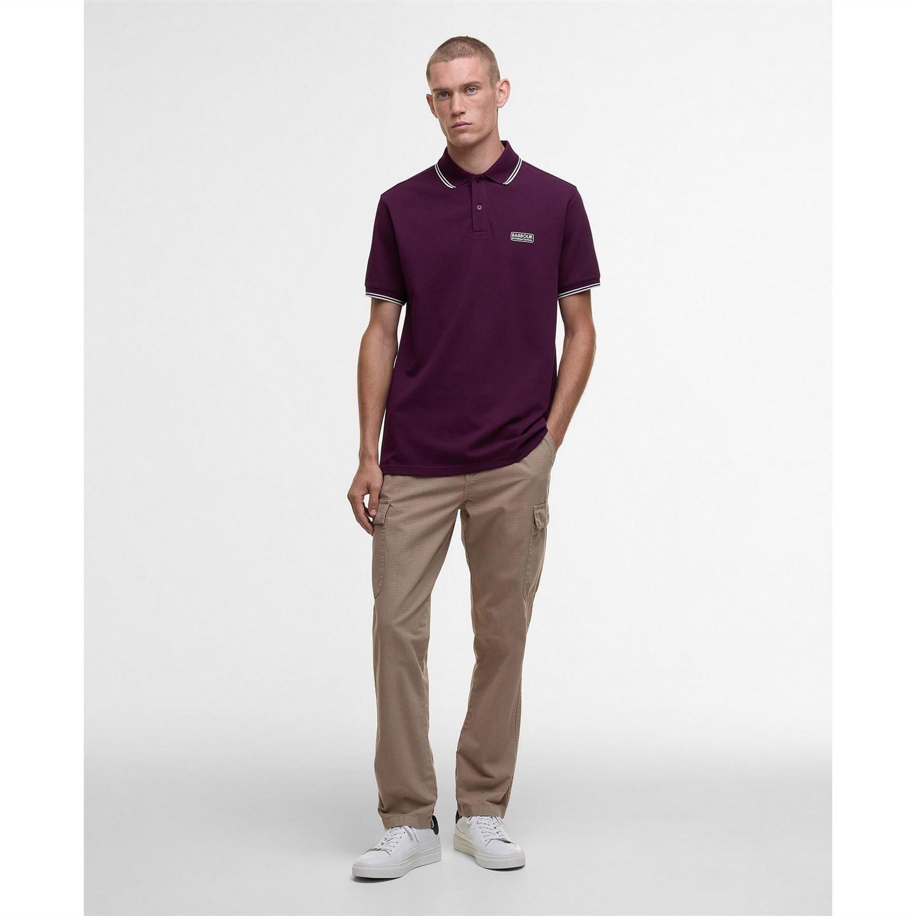 Barbour International Tipped Short Sleeve Polo Shirt