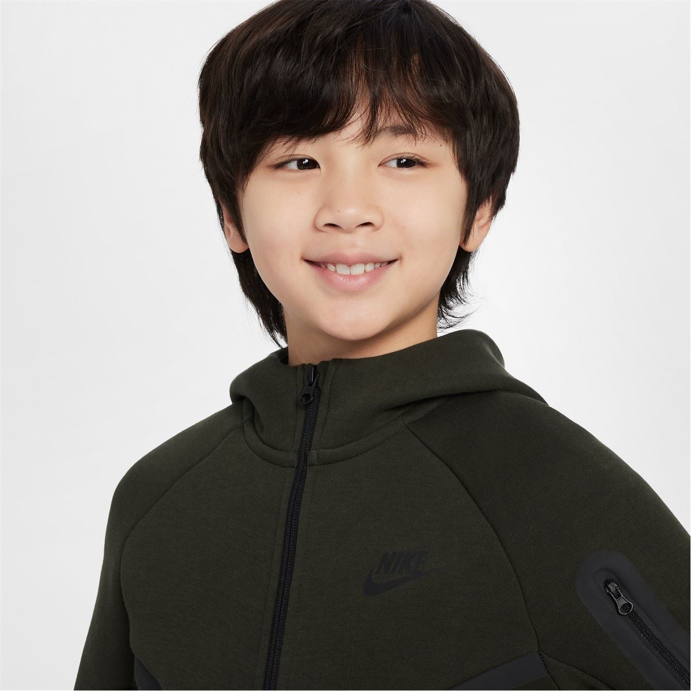 Nike Sportswear Tech Fleece Big Kids  Full Zip Hoodie