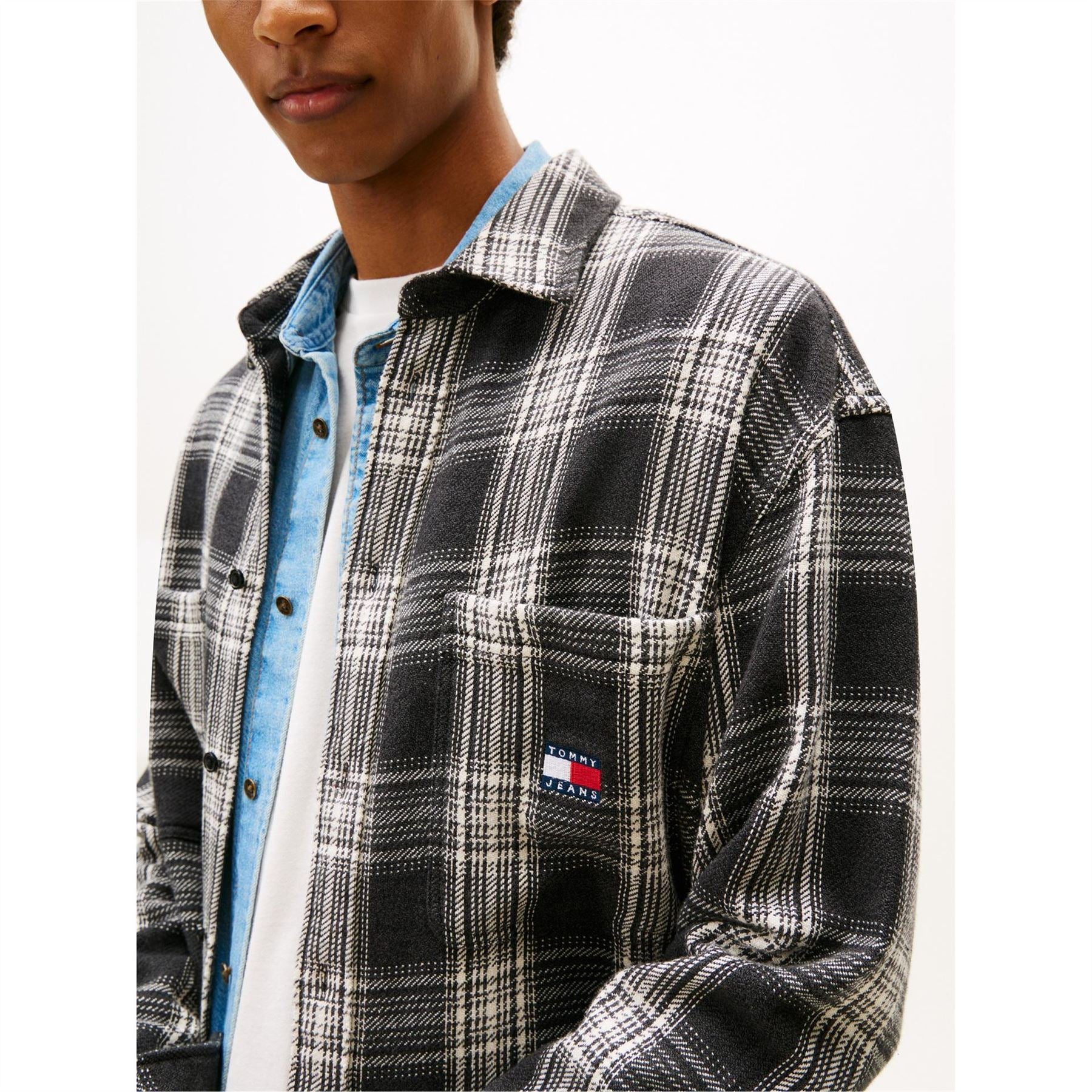 Tommy Jeans Check Brushed Overshirt