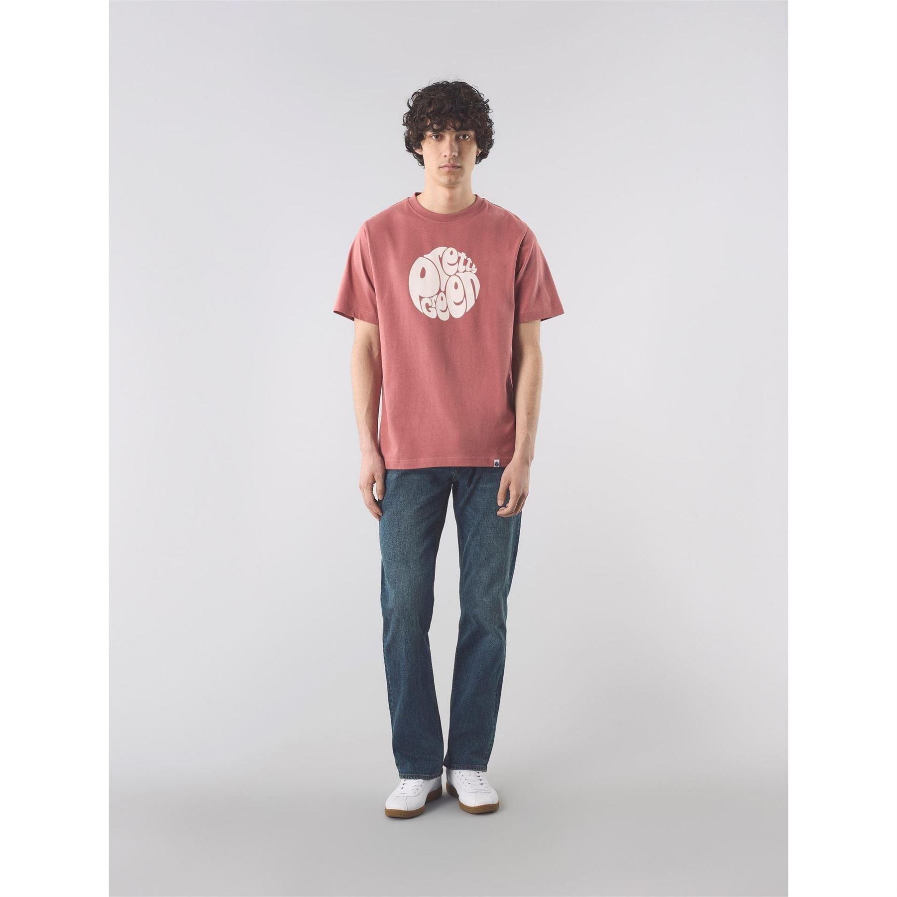 Pretty Green Logo Print Crew Neck Short Sleeve T-Shirt