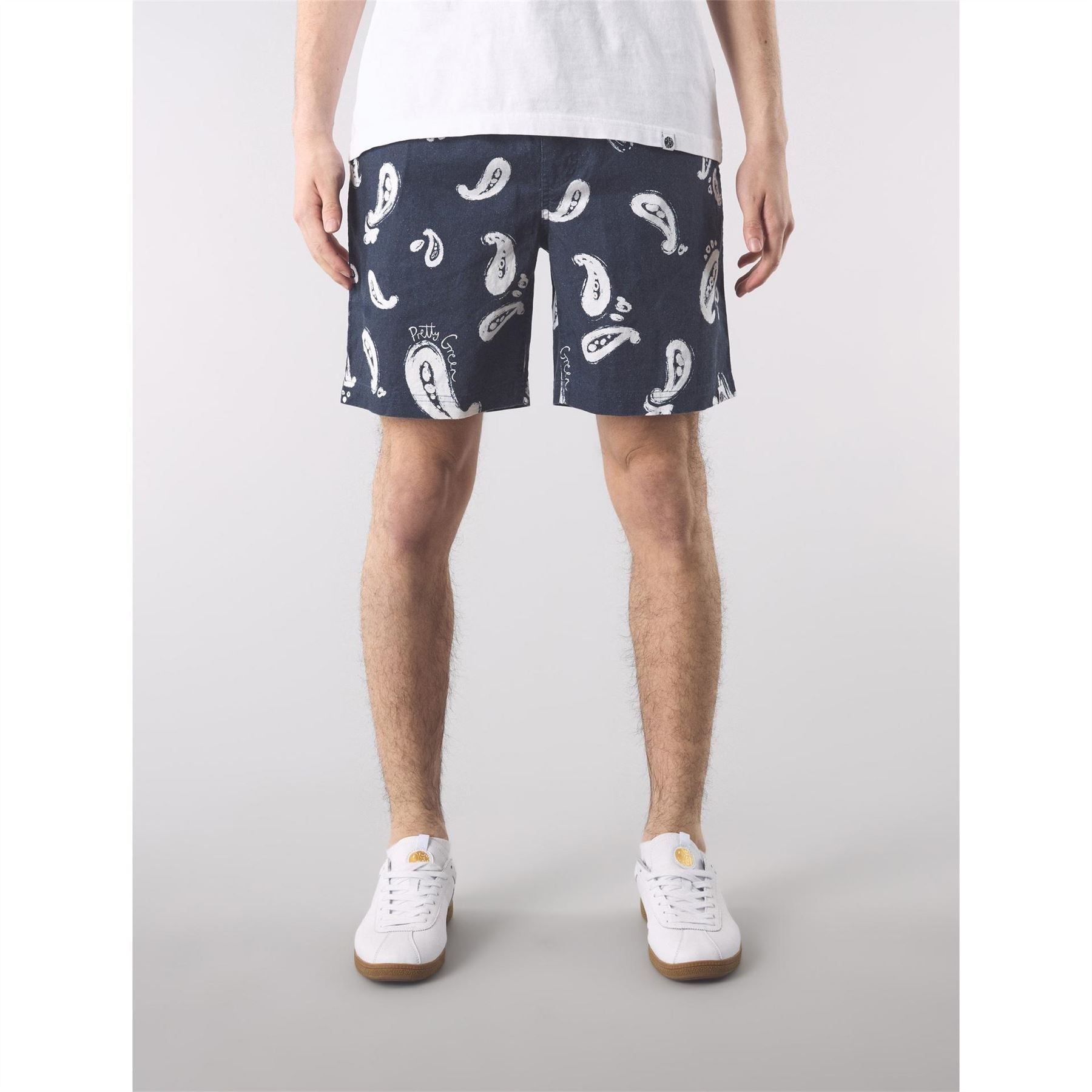 Pretty Green Widnes Paisley Bermuda Shorts