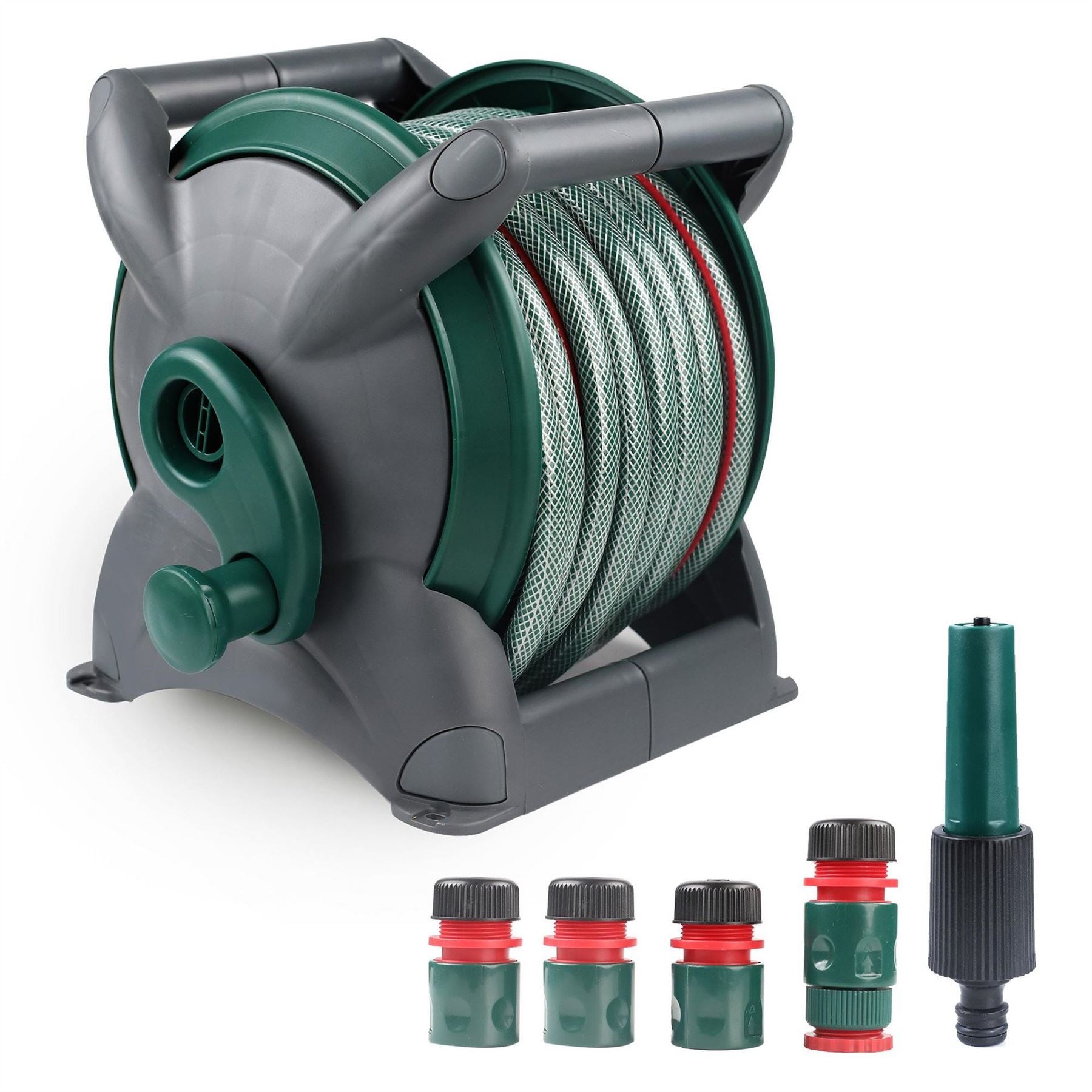 Dekton Hose Reel Cart With Nozzle Kit