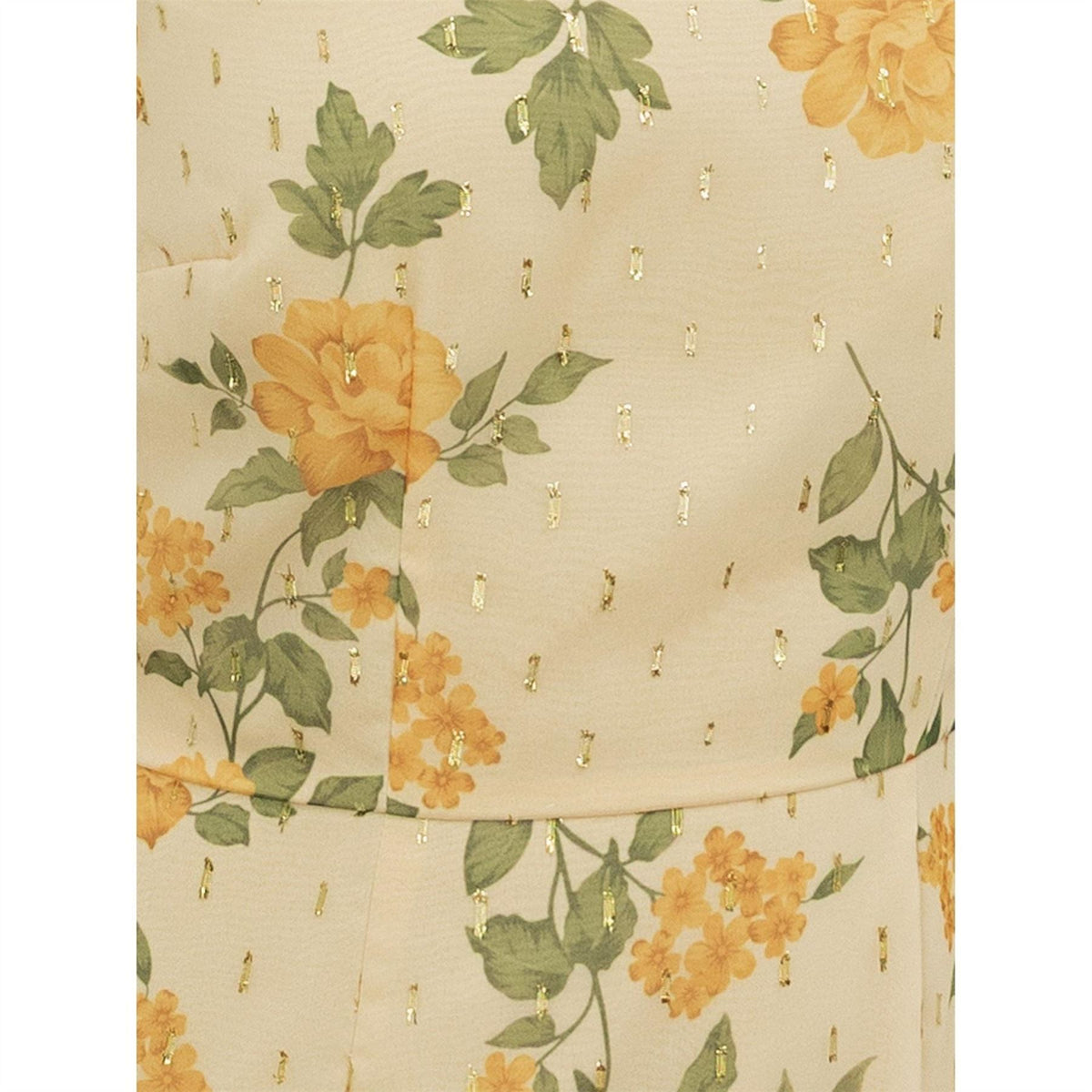 Anaya With Love With Love Recycled Yellow Floral Print One Shoulder Maxi Dress