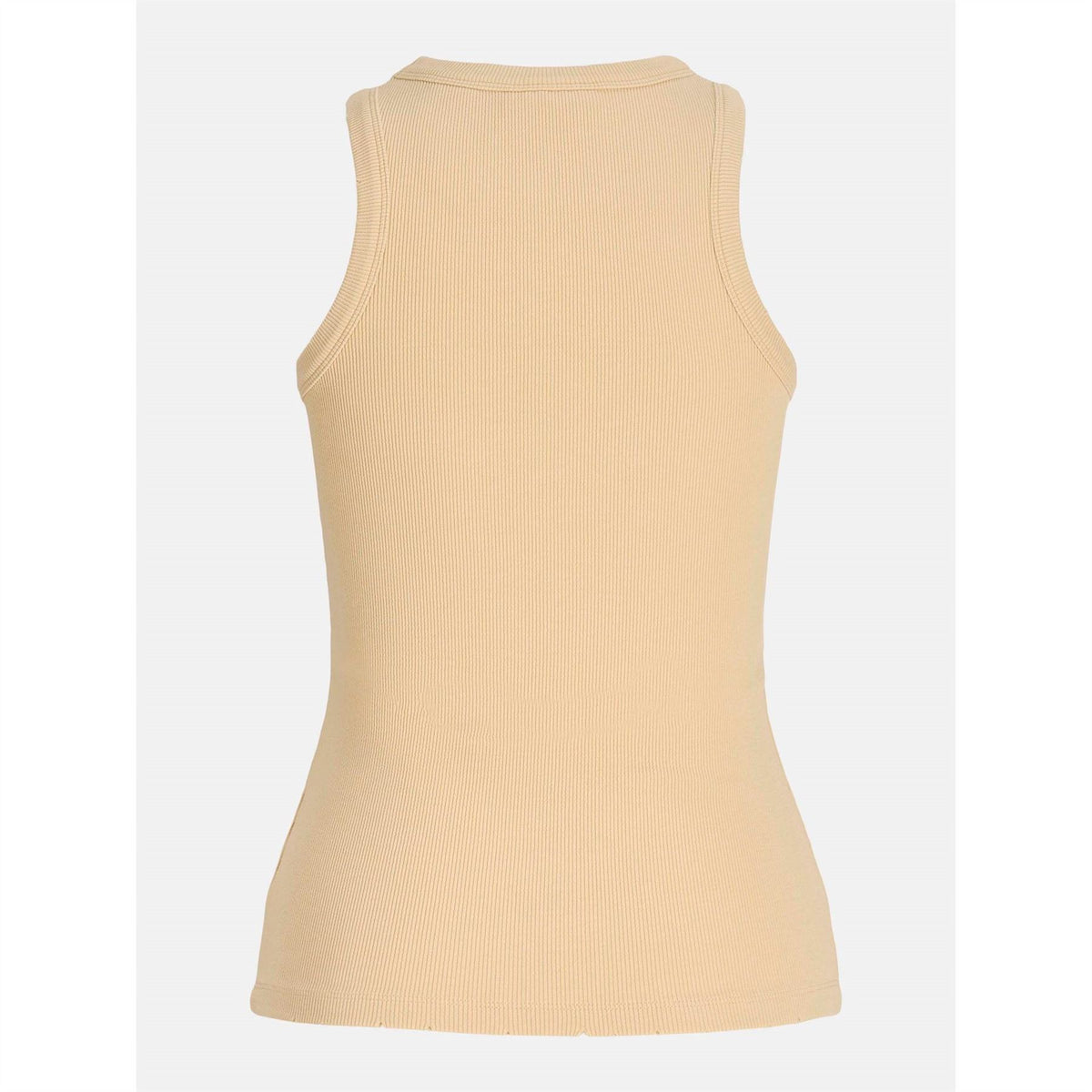 JJXX Embroidered Crew Neck Ribbed Collar Sleeveless Tank