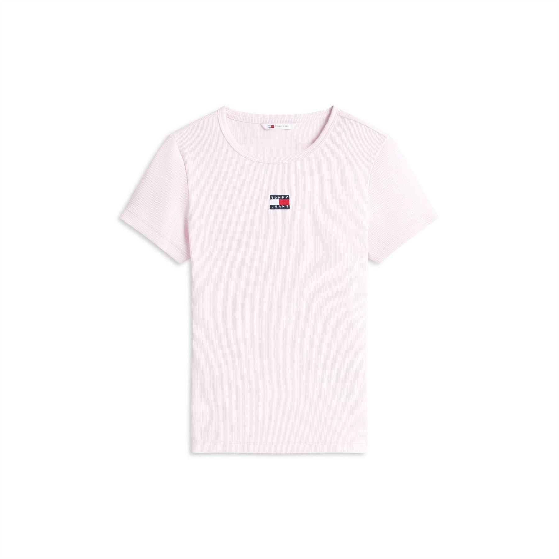 Tommy Jeans Small Badge Ribbed T-Shirt