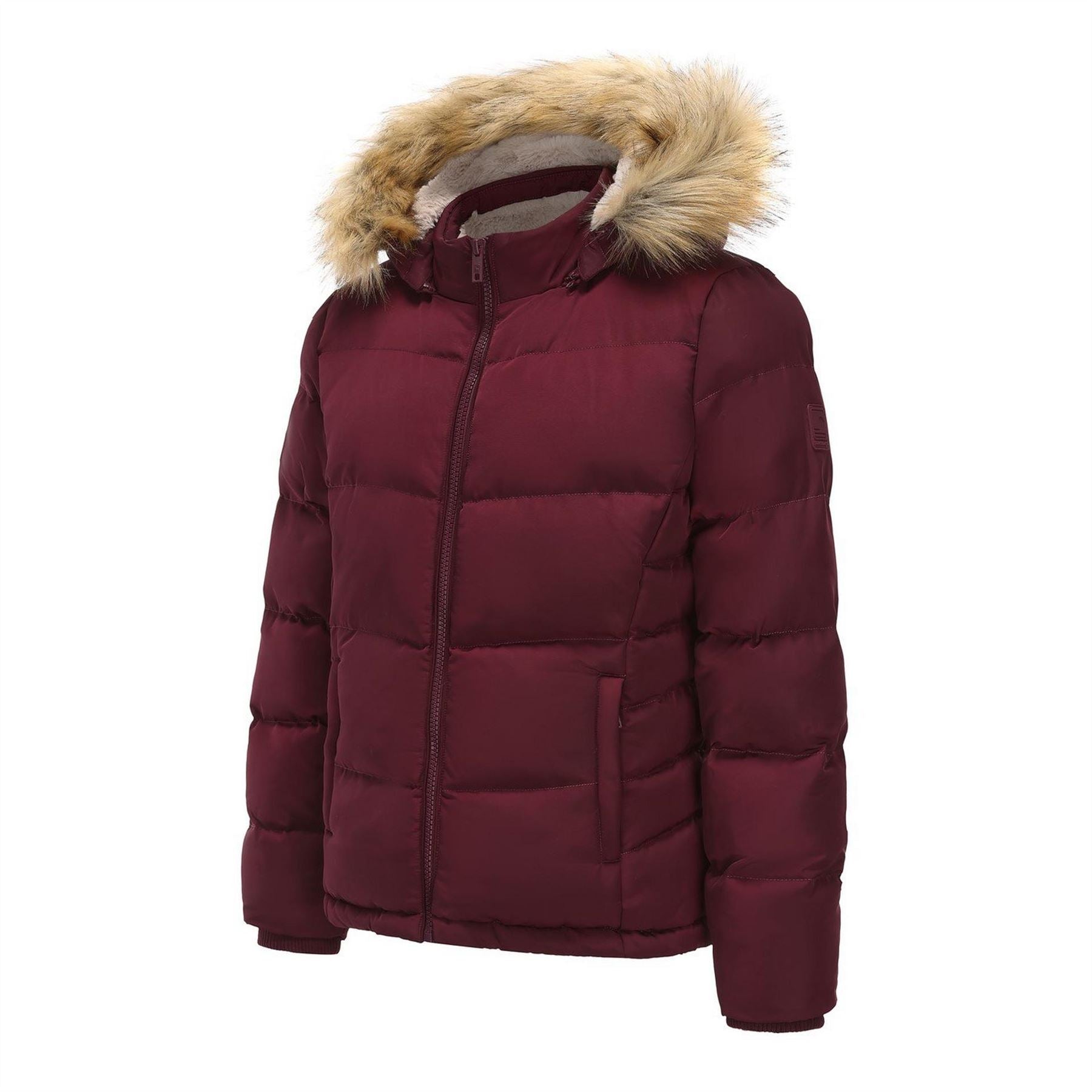 SoulCal 2 Zip Bubble Jacket For Ladies