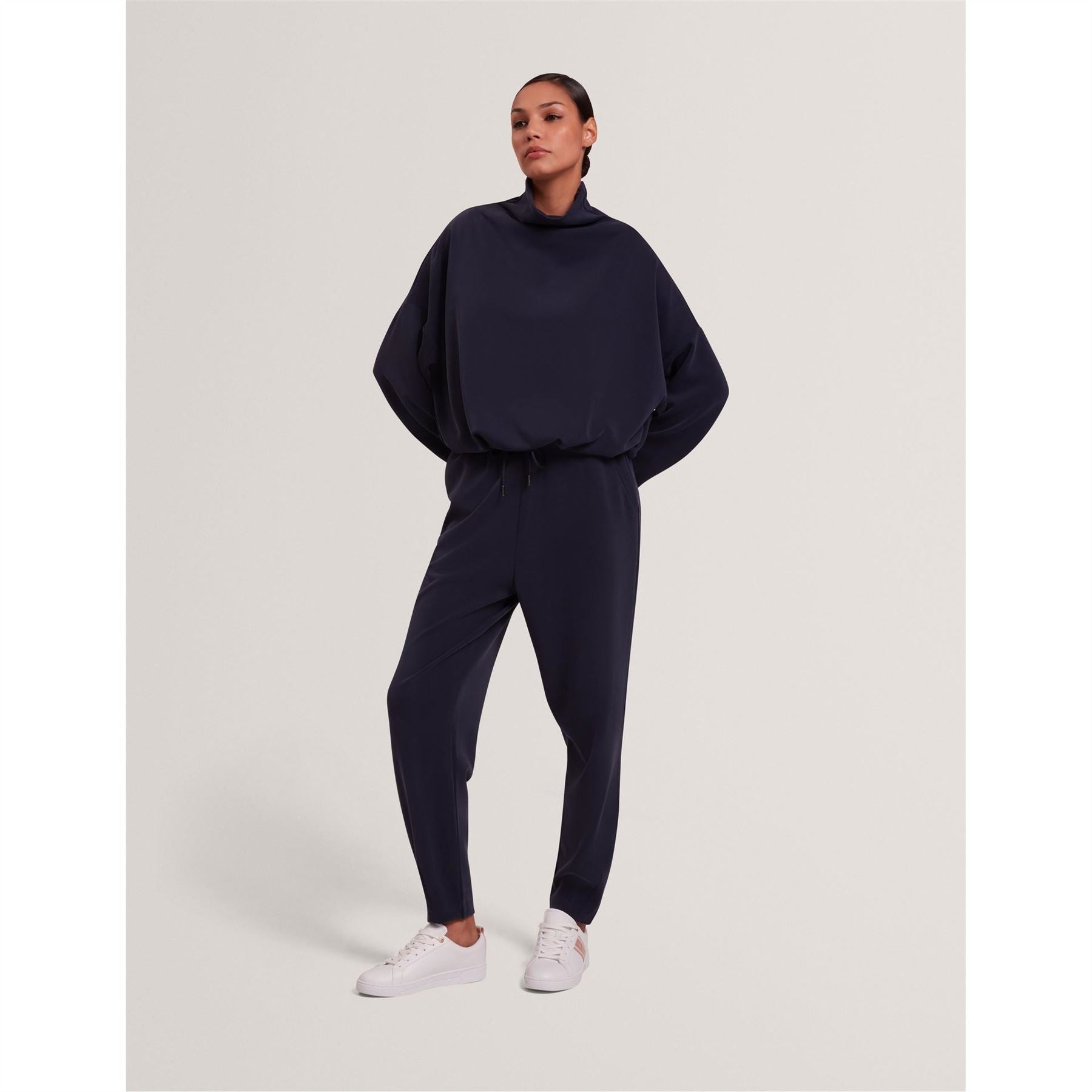 Ted Baker Funnel Neck Drop Shoulder Long Sleeve Sweatshirt