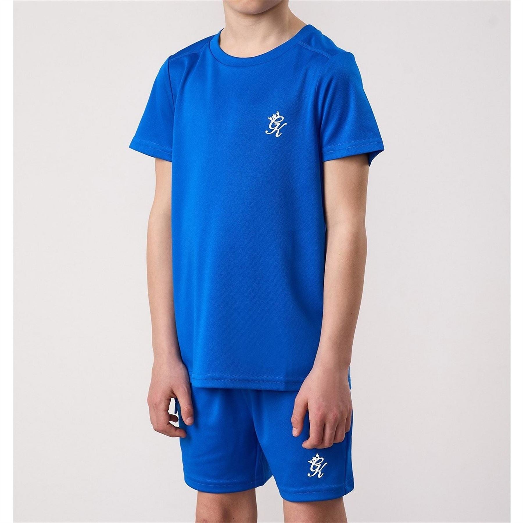 Gym King Gymki Lightweight Poly Sonic Blue Tracksuit Shorts