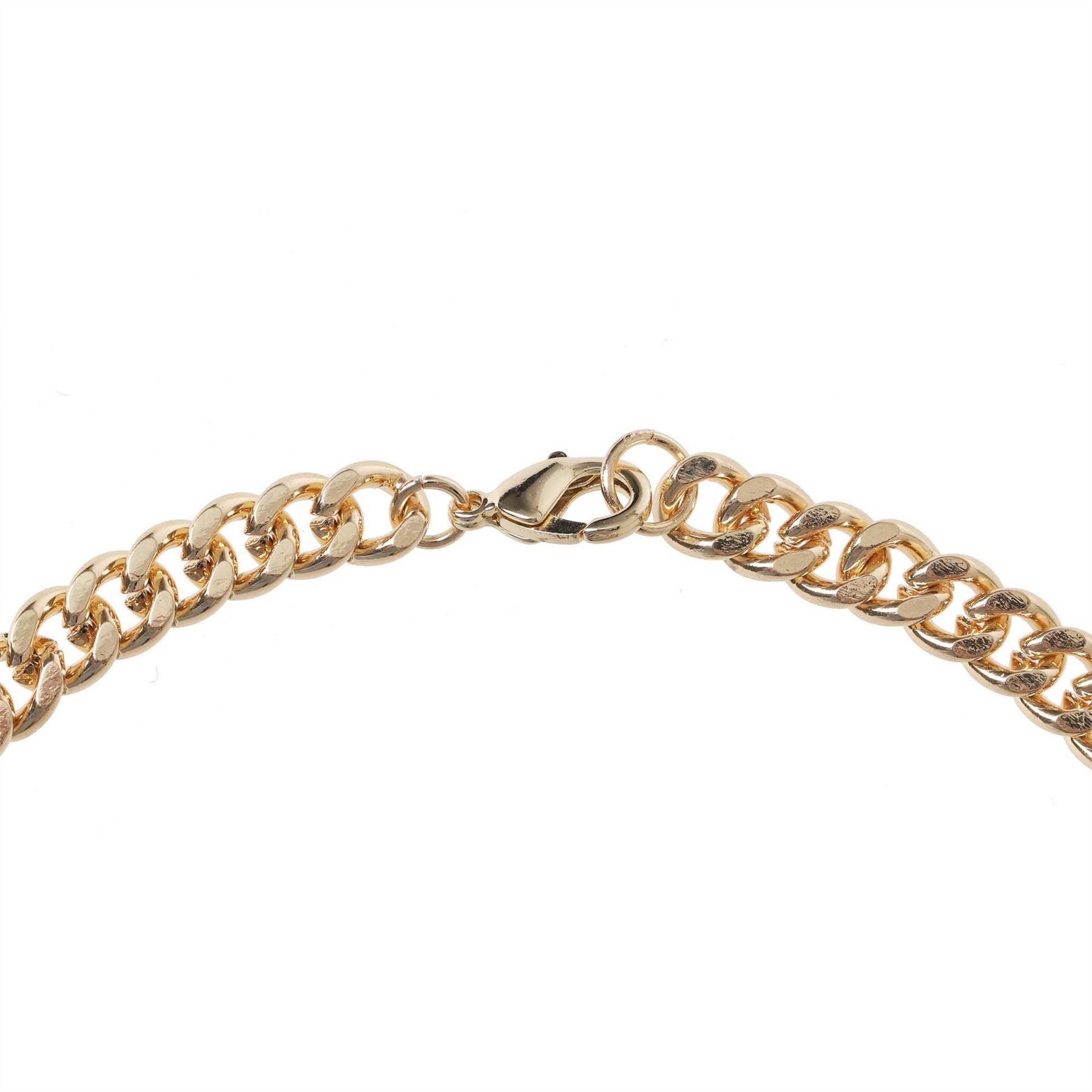 Fabric Curb Chain Necklace
