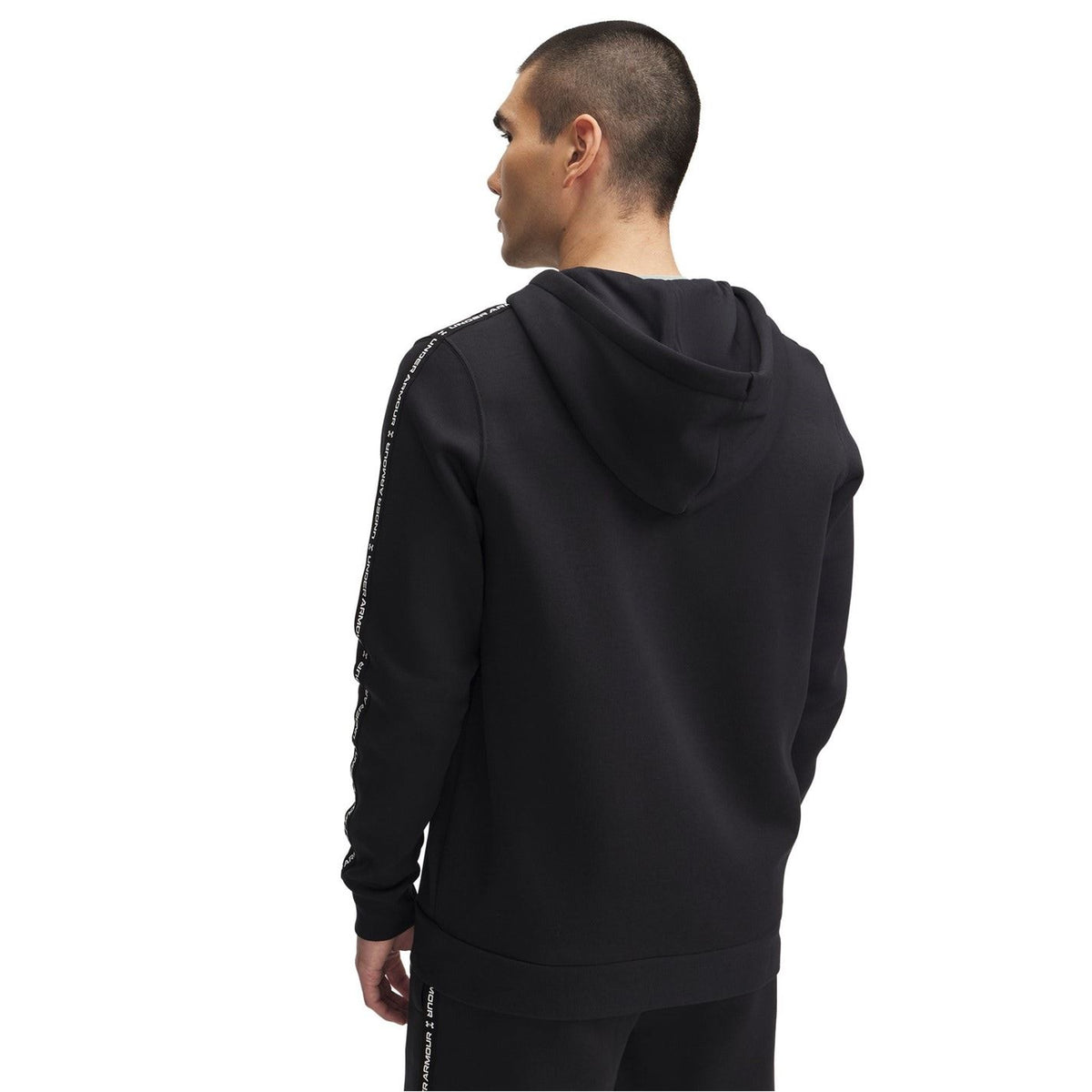 Under Armour Icon Solid Patterned Hooded Ribbed Cuff Full Zipper Sweat Jacket