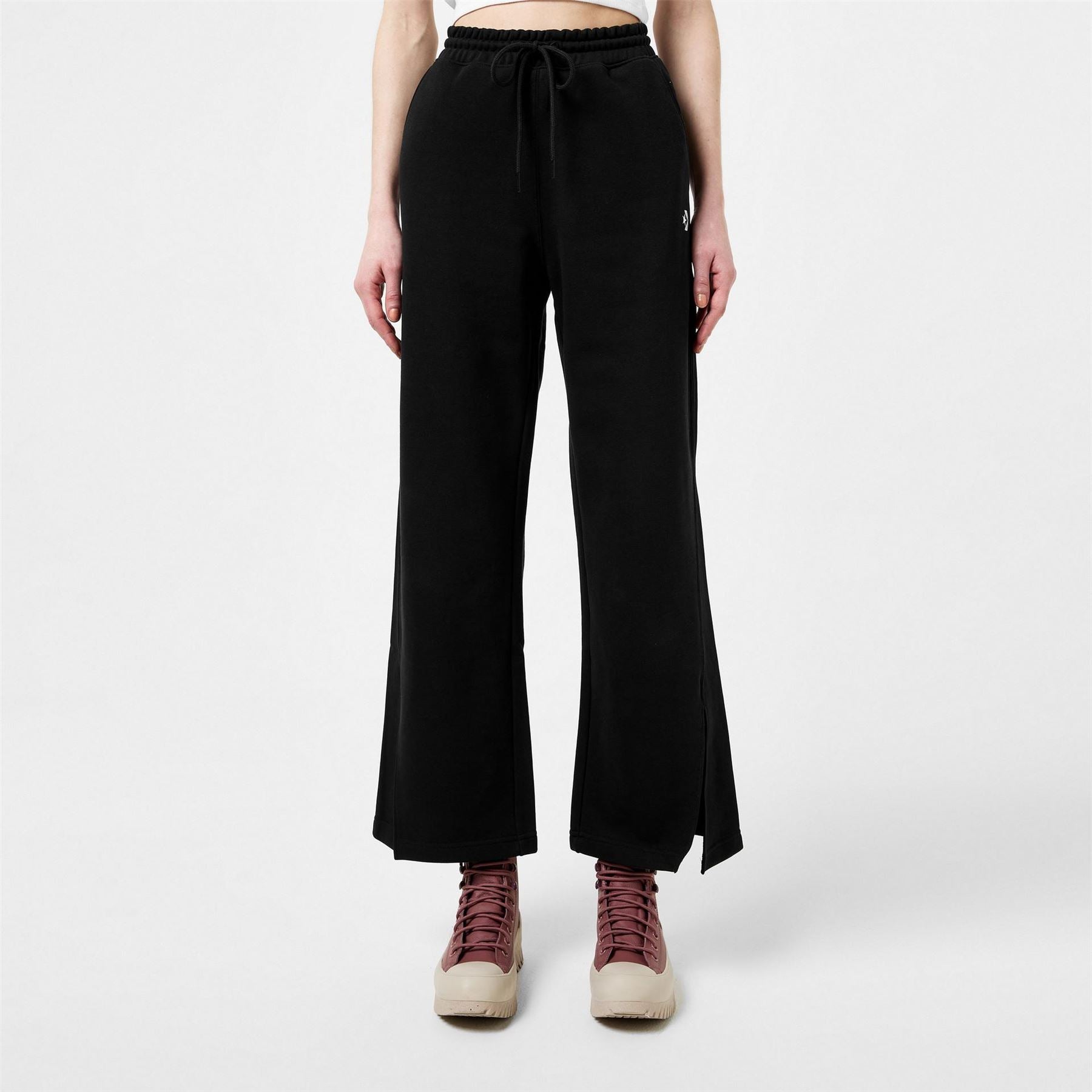 Converse Open Hem Fleece Joggers