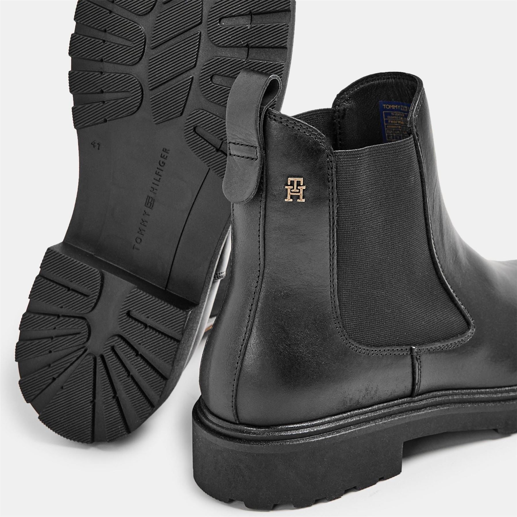 Tommy Hilfiger Pull On Elastic Side Panel Chelsea Boots