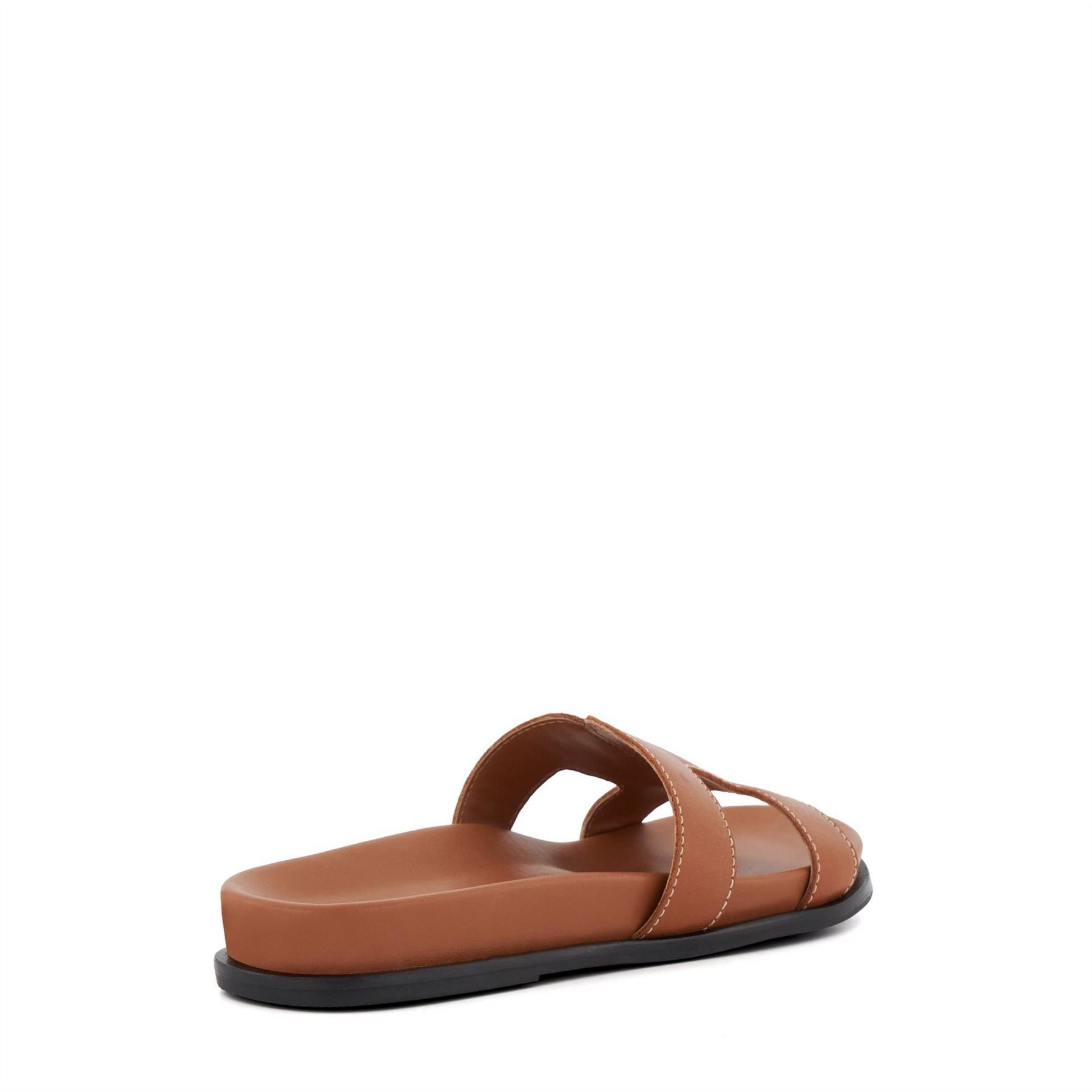 Dune London Lo Loupa Open Toe Flat Slides Sandals