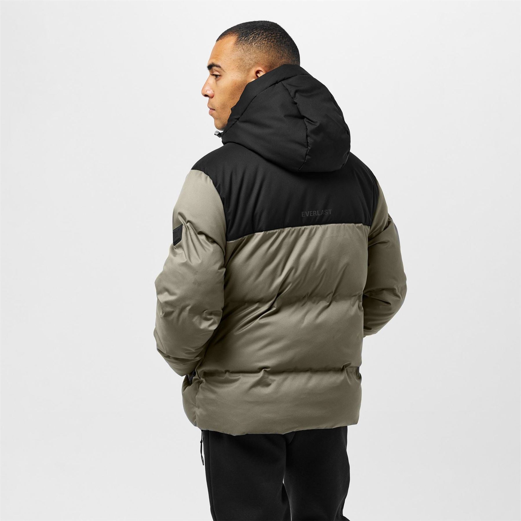 Everlast  Water Resistant Windproof Hooded Short Puffer Jacket