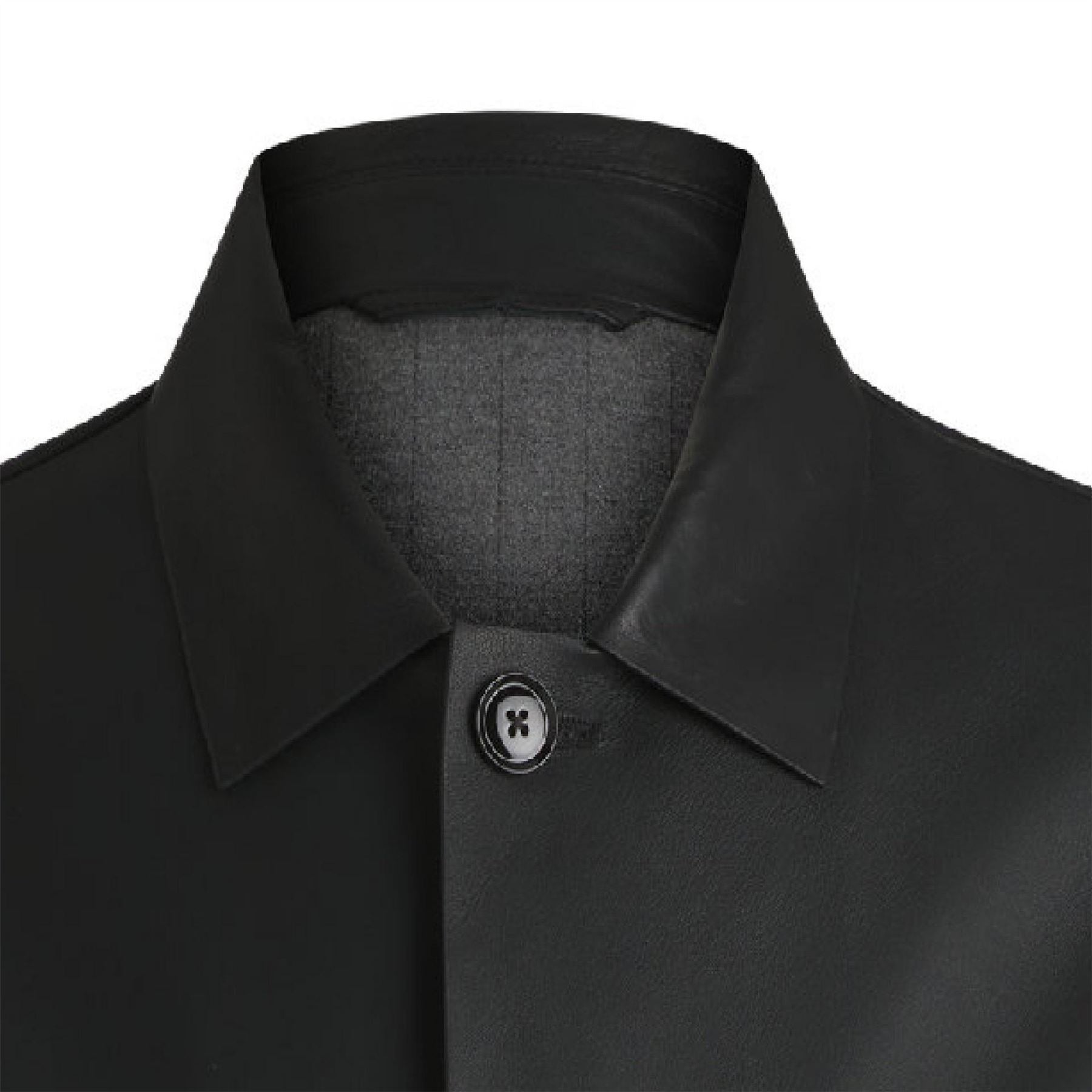 Boss Solid Patterned Front Pocket Woven Cuff Over Coat
