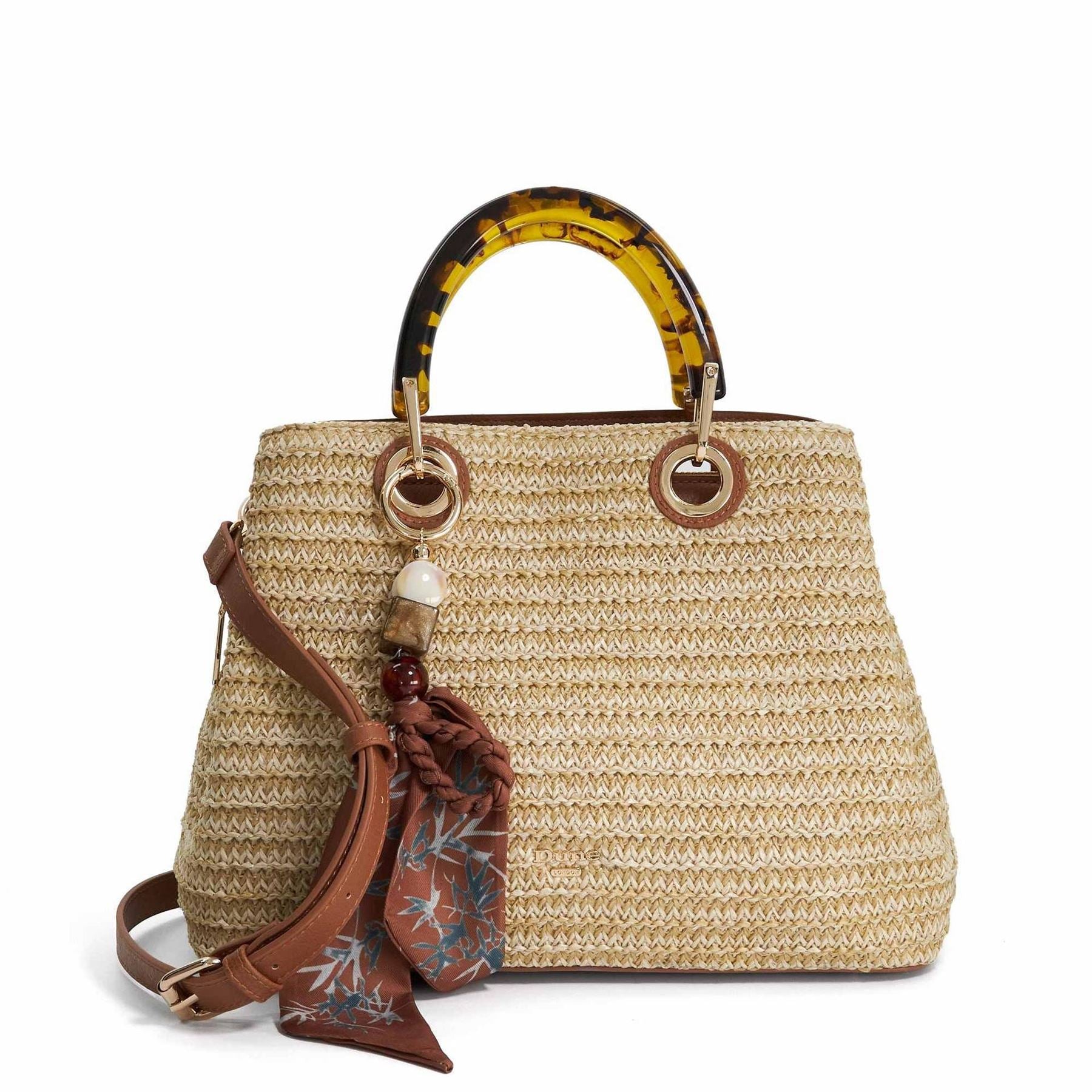 Dune London Demmi Straw Bag