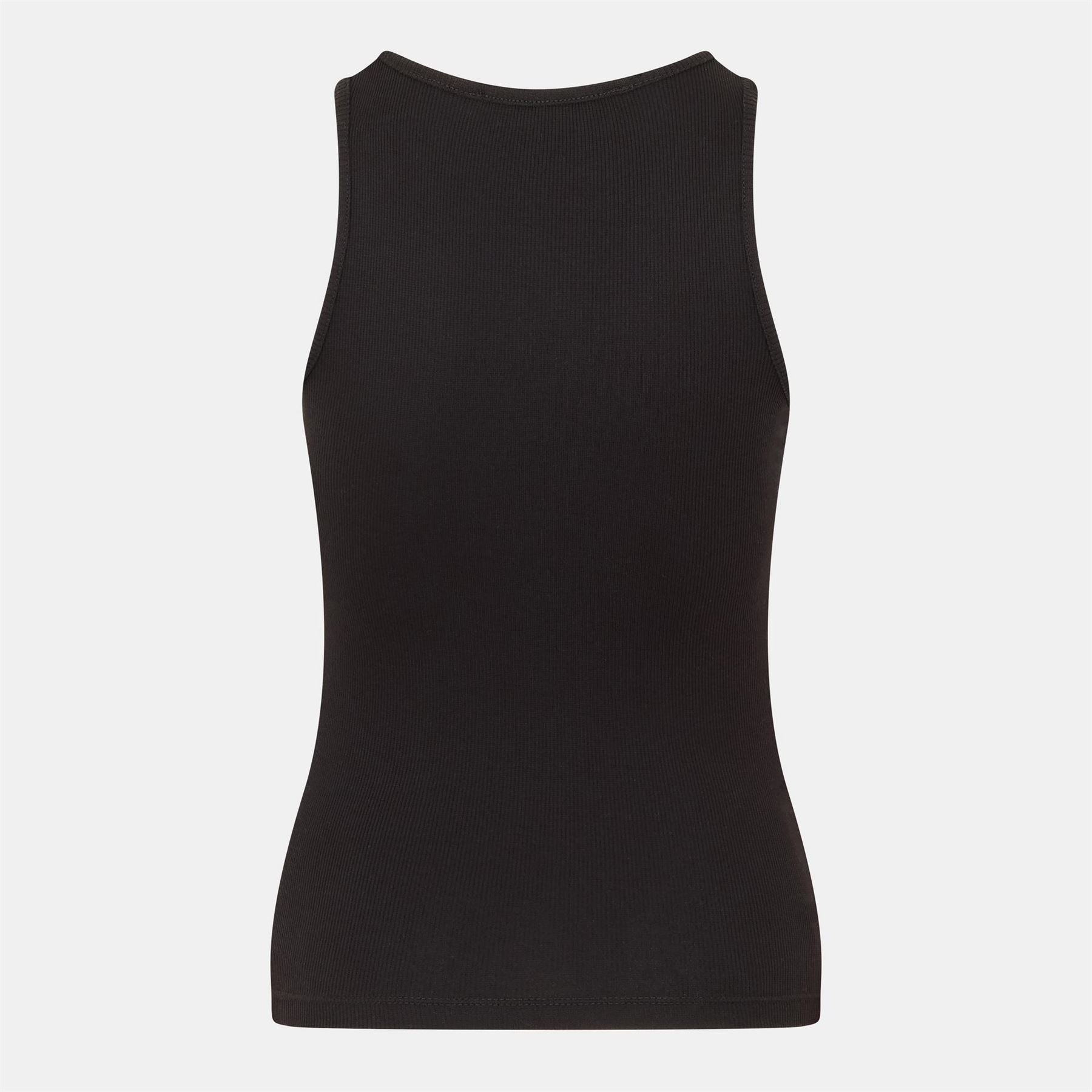 French Connection Slim Fit High Neck Rib Tank