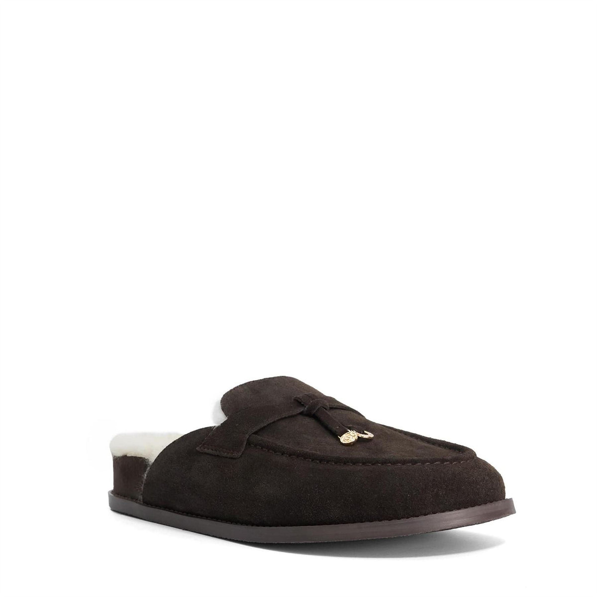 Dune London Gravitas Suede Flat Mules