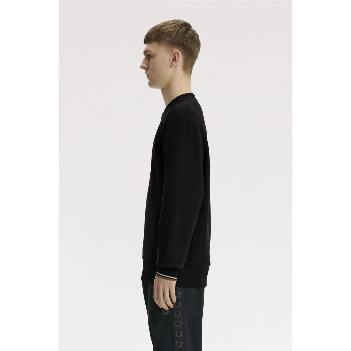 Fred Perry Crew Neck Cotton Sweatshirt