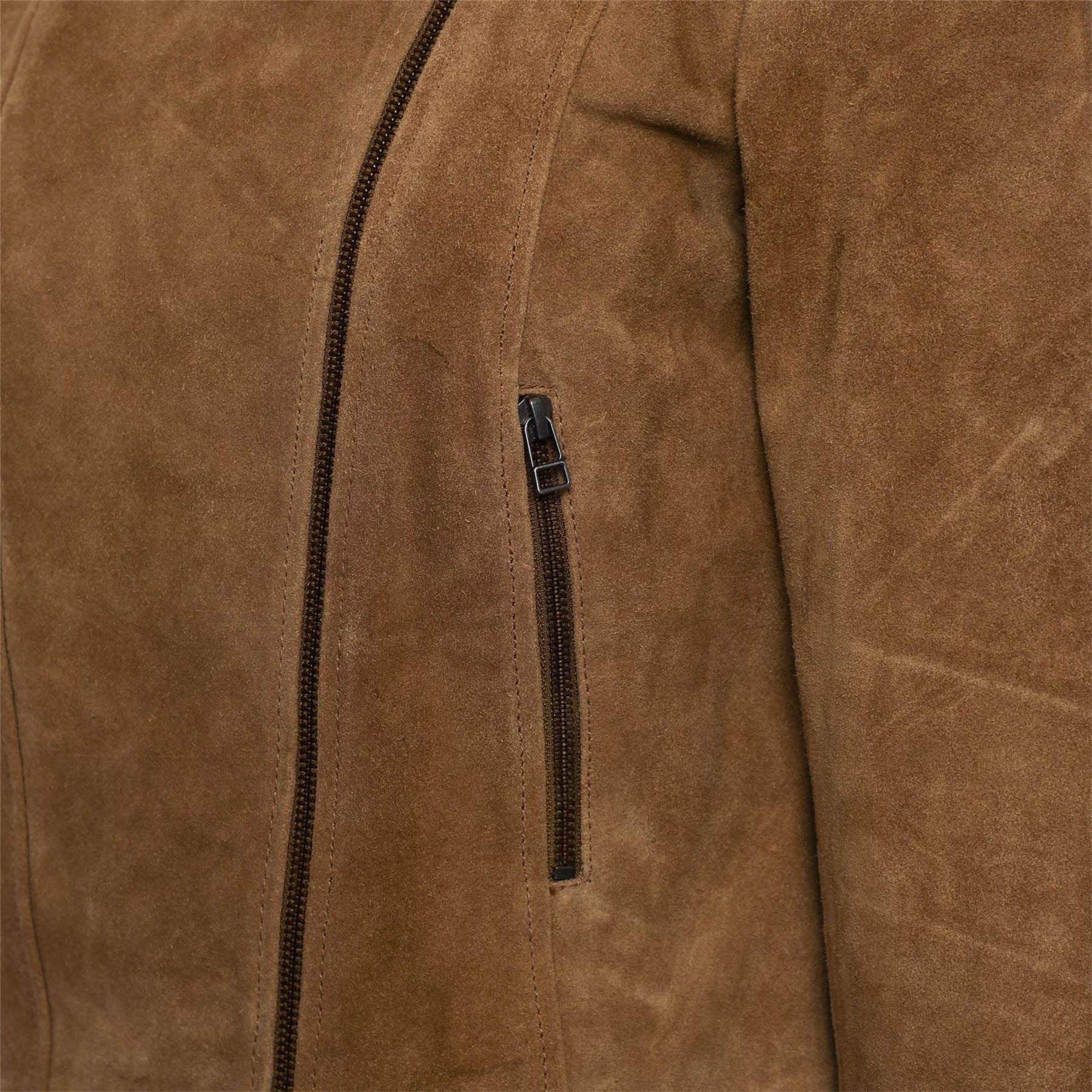 Elle Suede Biker Jacket