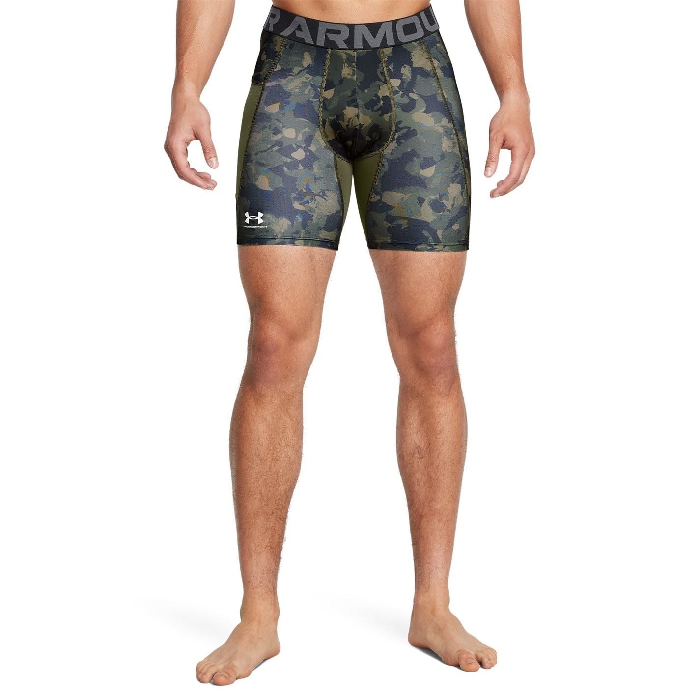 Under Armour Mens Armour Ua Hg Prtd Comp Sts Gym Shorts
