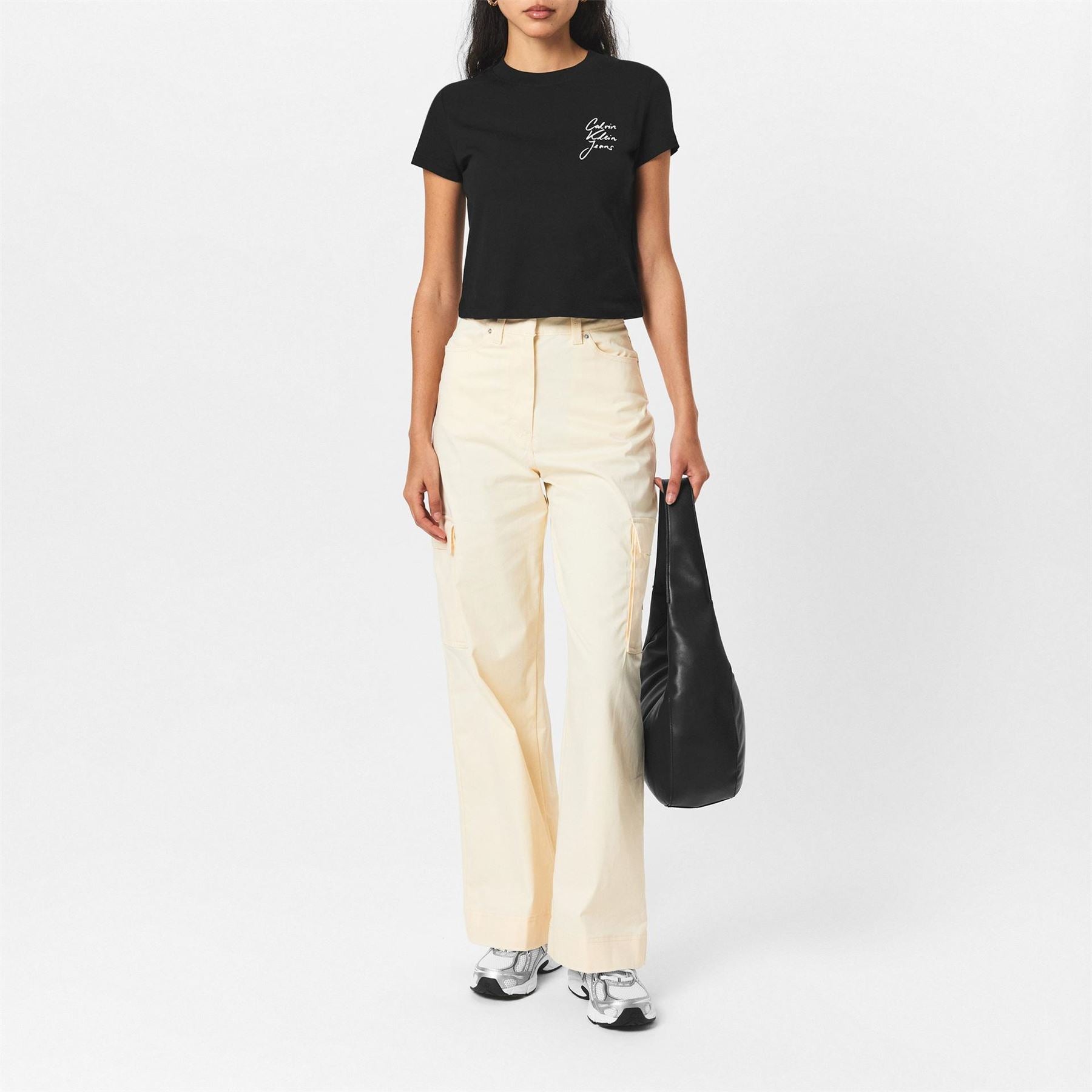 Calvin Klein Jeans Cropped Crew Neck Regular Fit T-Shirt