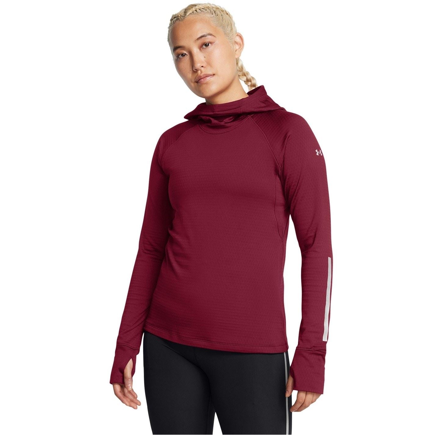Under Armour Reflective Ribbon Raglan Sleeve Hoodie Sweatshirt