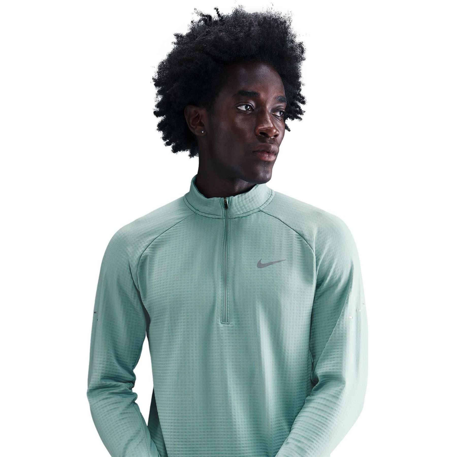 Nike Run Zip Neck High Collar Long Sleeve Competition T-Shirt