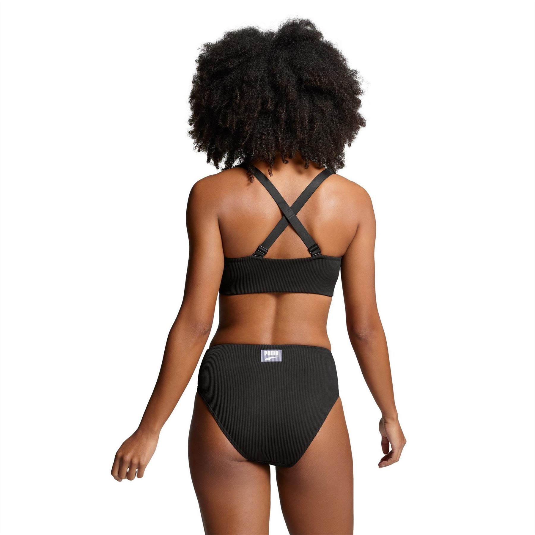 Puma Ribbed Scoop Neck Swimsuit