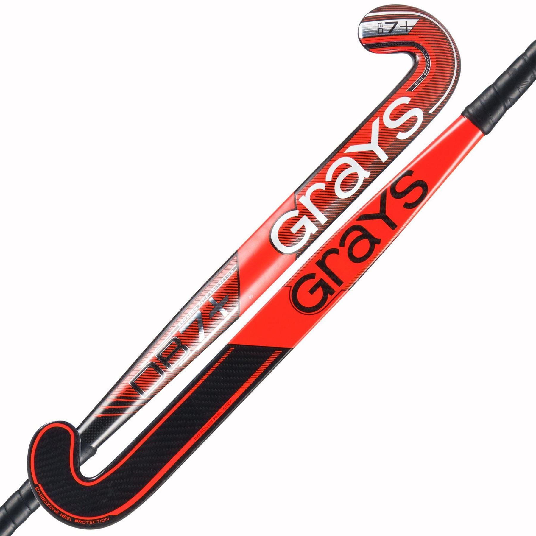 Grays Hockey Plus 7 Carbon Fibre Low Bow Outdoor Hockey Stick