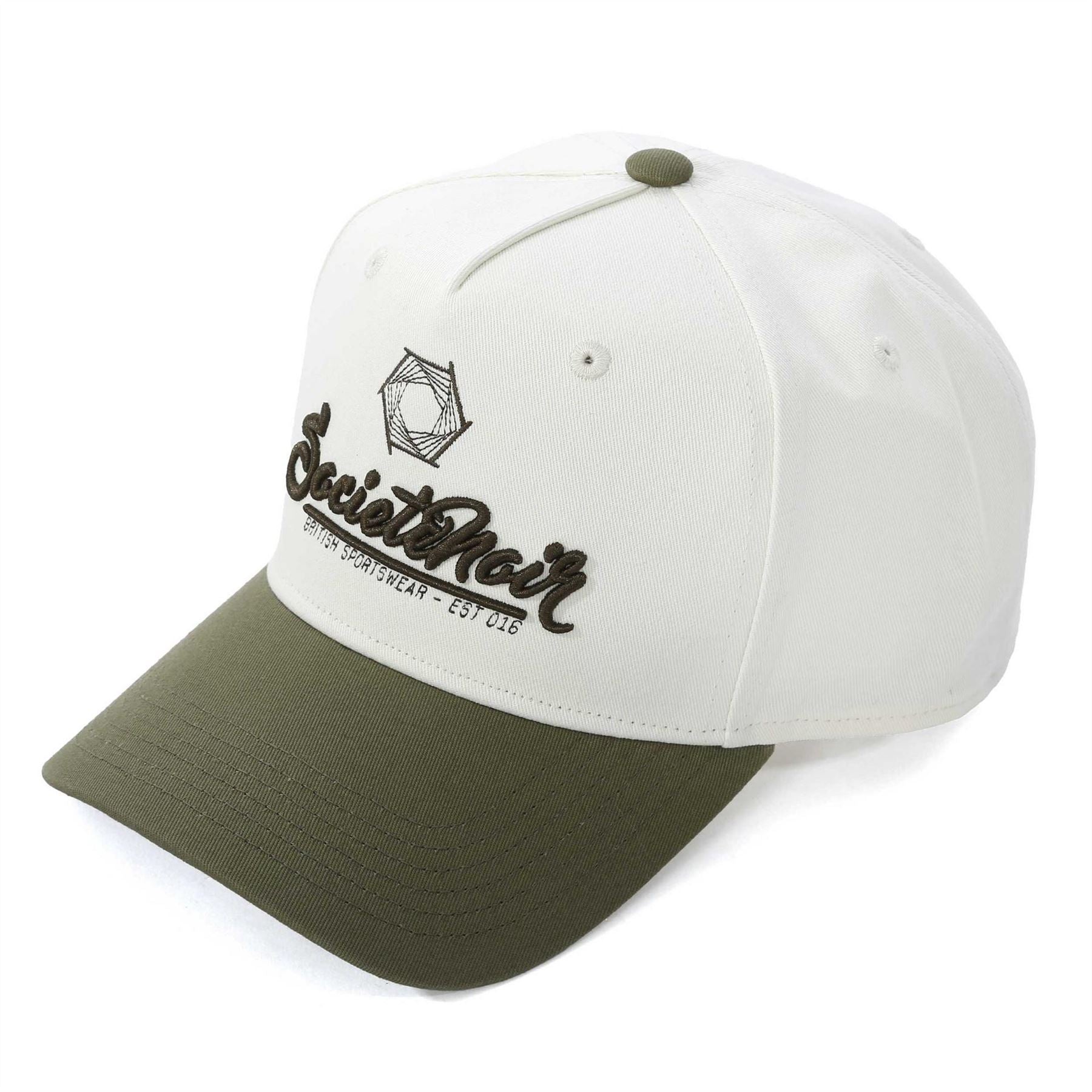 Societe Noir Lettering Embroidered Logo 6 Panel Baseball Cap