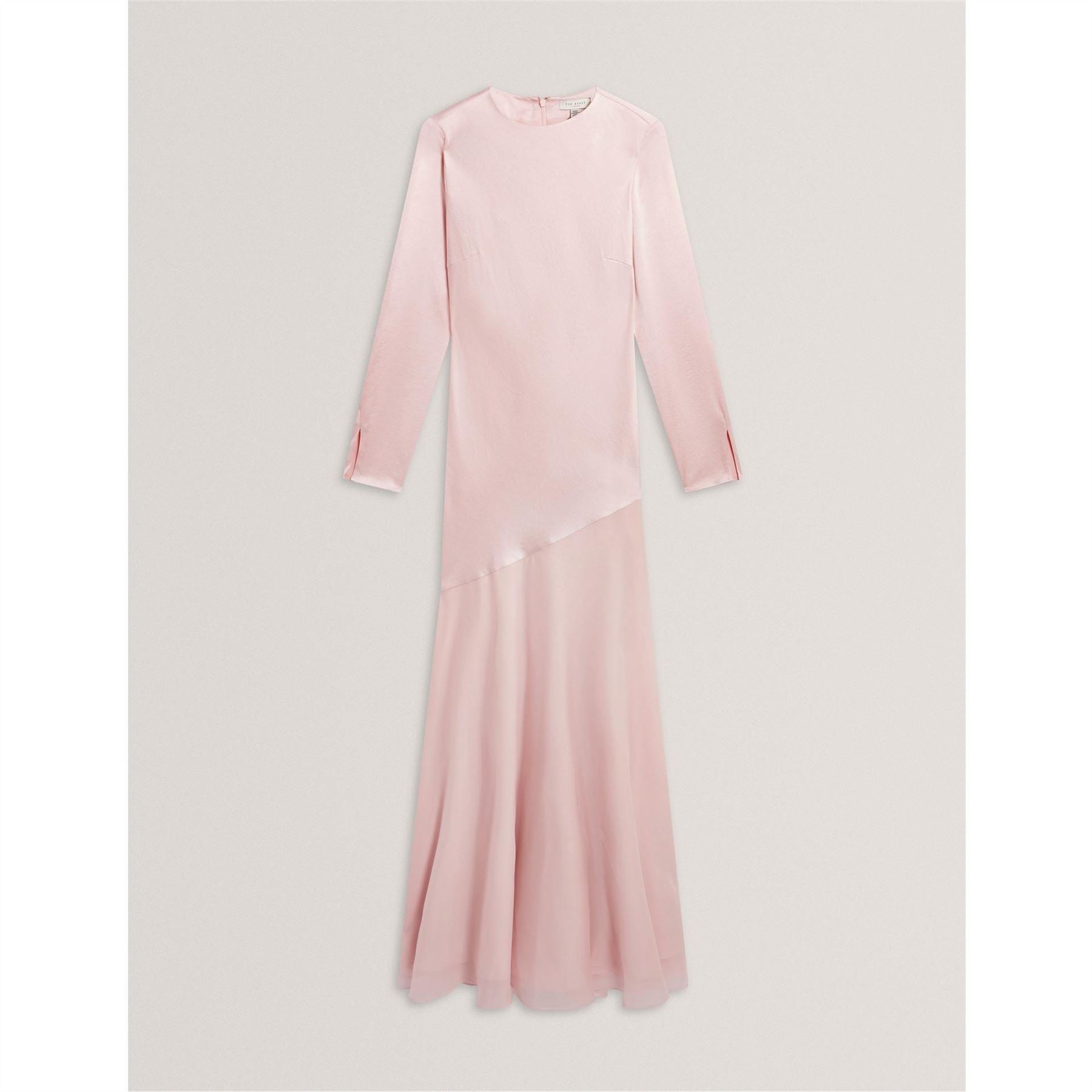 Ted Baker Crew Neck Long Sleeve Maxi Gown