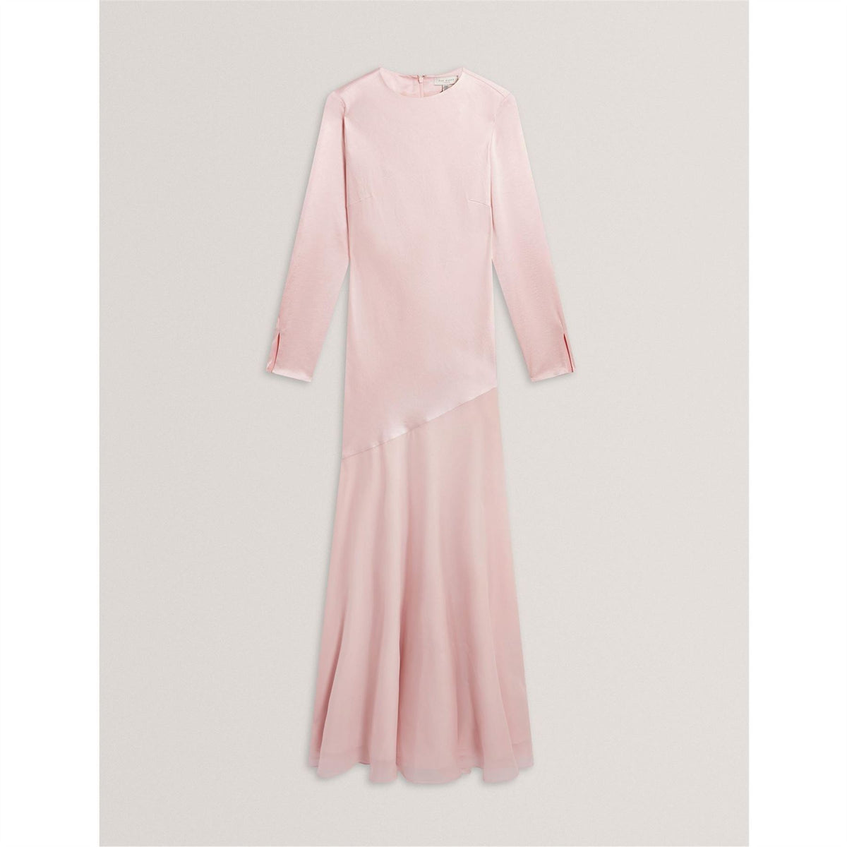 Ted Baker Crew Neck Long Sleeve Maxi Gown