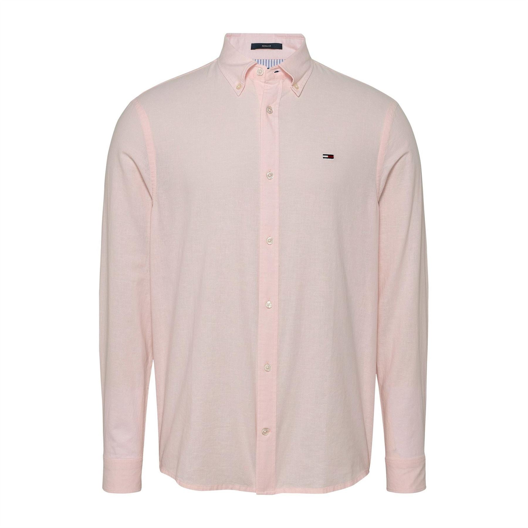 Tommy Jeans Regular Fit Collared Neck Long Sleeve Shirt
