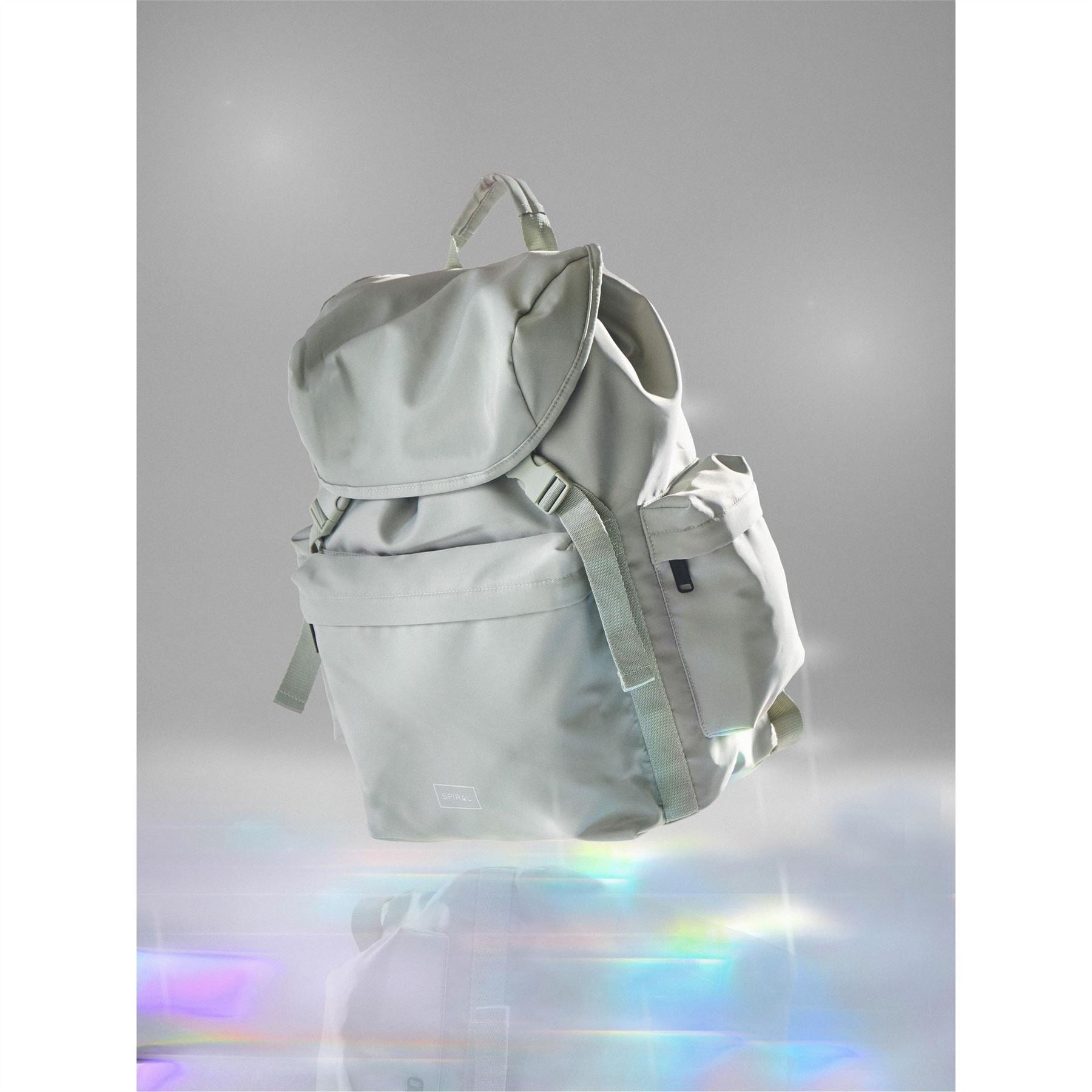 Spiral Arlo Rectangle Shape Backpack with Logo Patch
