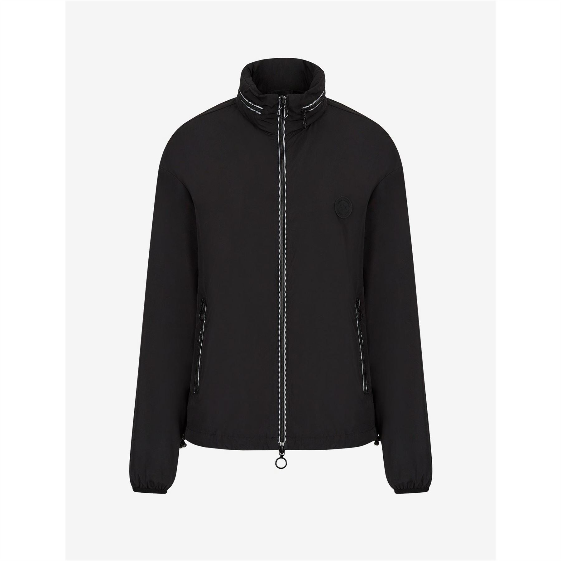Armani Exchange High Neck Relaxed Fit Short Rain Jacket
