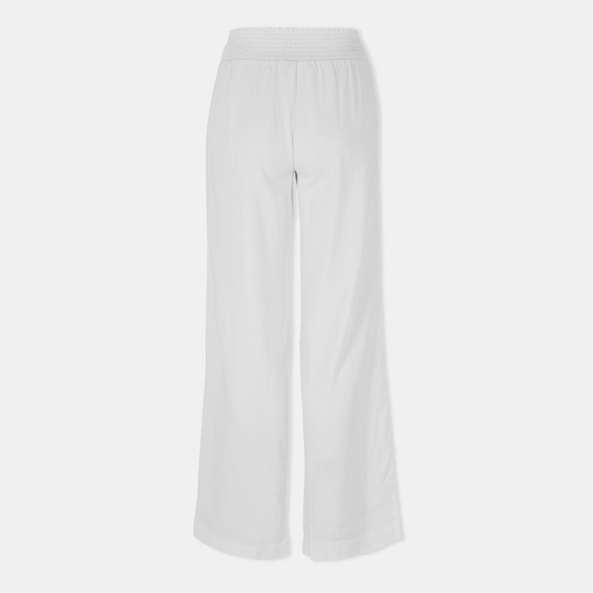 Bella Dahl Smock Waist Wide Leg Solid Patterned Trousers